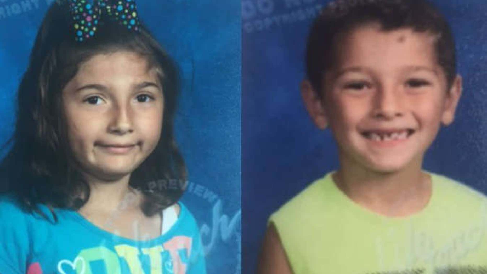 Lillana Hernandez, 7, and Rene Pasztor, 6.