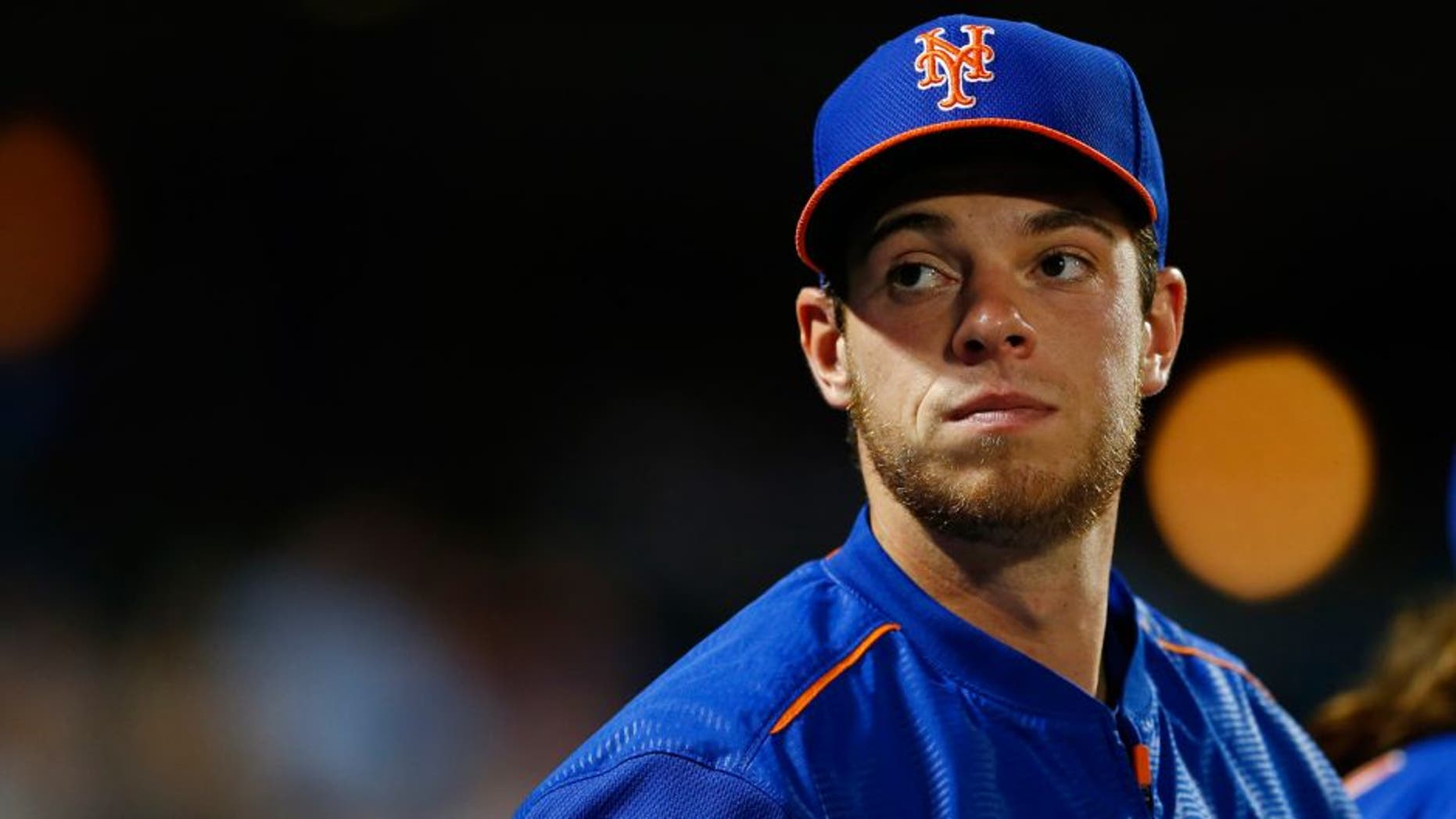 NEW YORK, NY - JULY 10: Steven Matz of the New York Mets in the dugout against the Arizona Diamondbacks during a game on July 10, 2015 at Citi Field in the Flushing neighborhood of the Queens borough of New York City. (Photo by Rich Schultz/Getty Images)