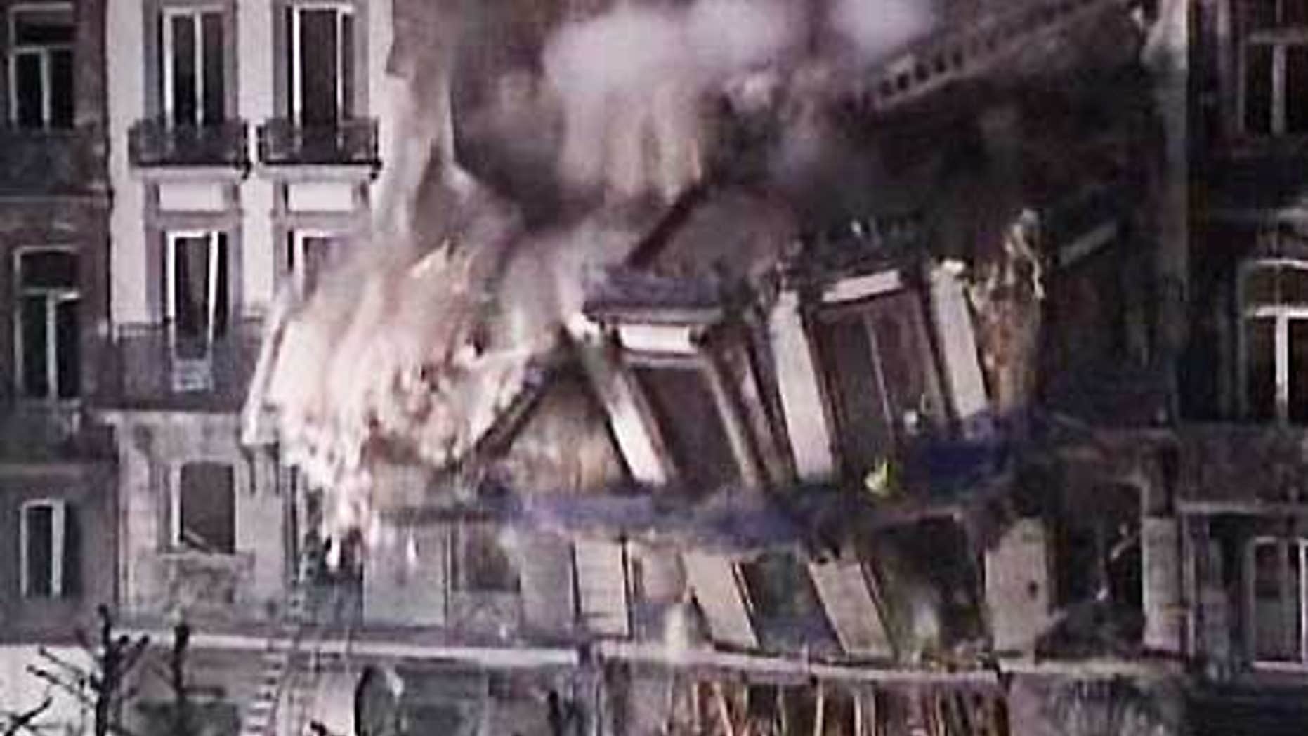Jan. 27: An apartment building collapses in the city of Liege, Belgium.