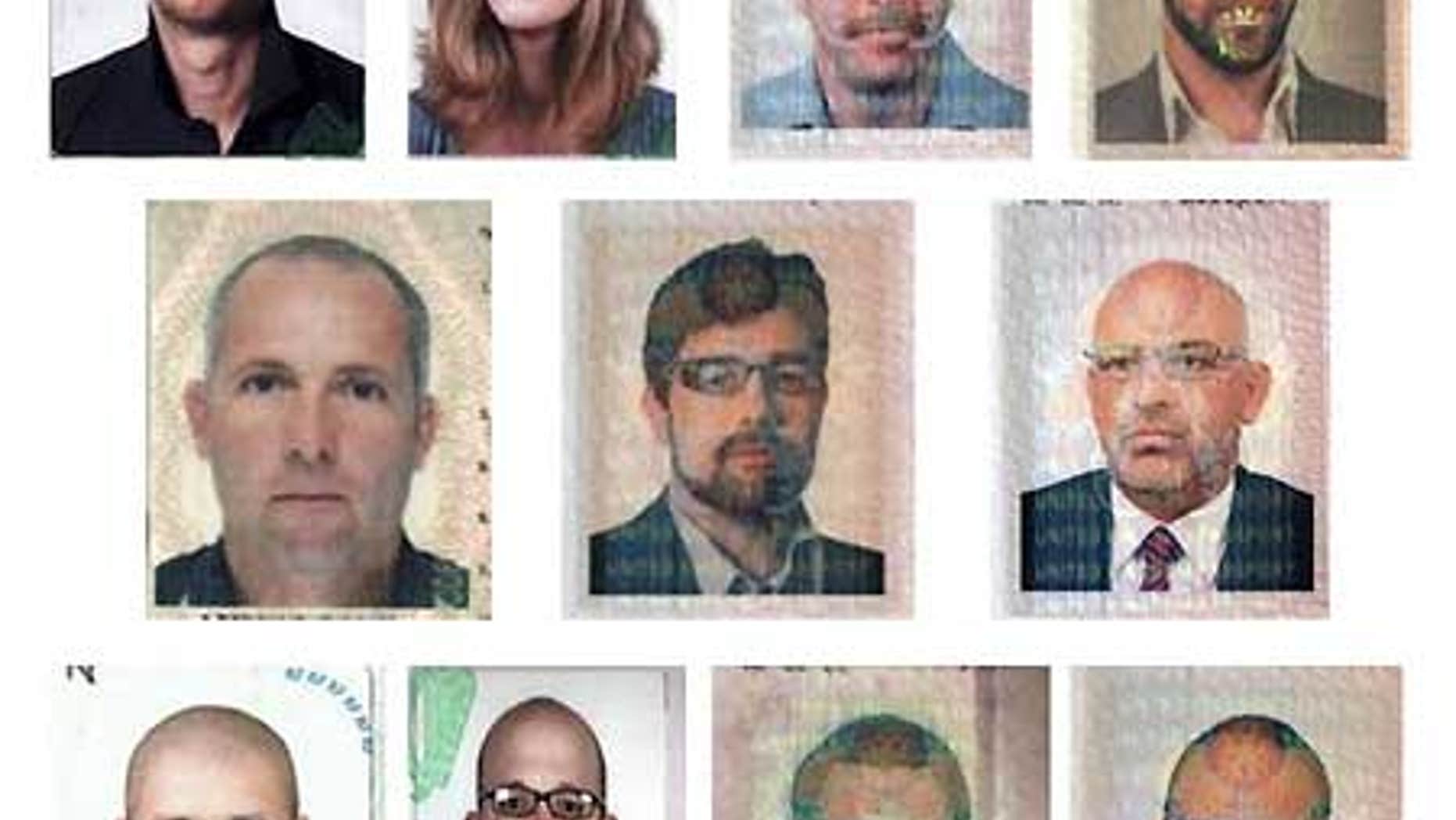 Eleven suspects wanted in connection with the killing of a Hamas commander, Mahmoud al-Mabhouh, in his Dubai hotel room.