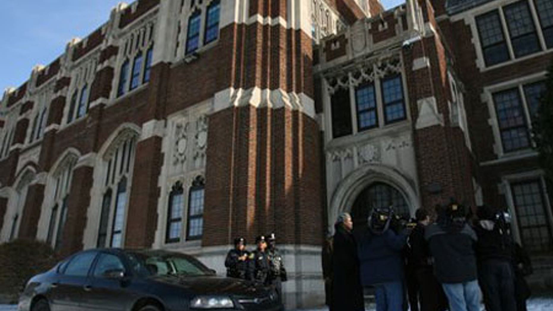Feb. 17: Police Chief Charles Mitchell holds a press conference about a shooting at Central High School in Detroit.