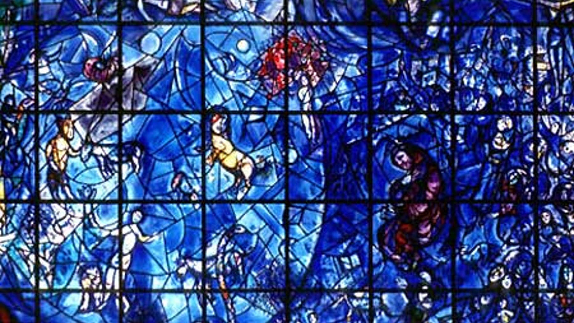 The U.N. displays more than 240 works of art, including this stained glass window by Marc Chagall. An internal audit showed that a number of artworks have been lost by the world body.