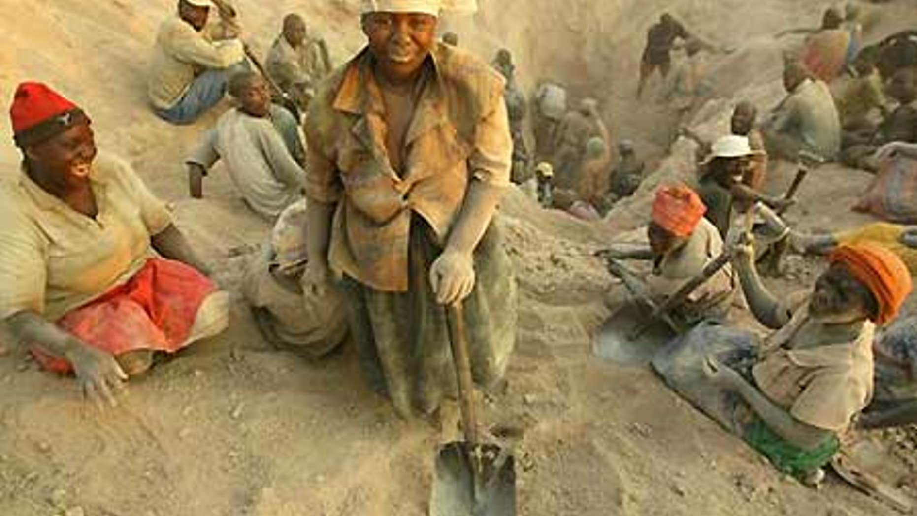 Nov. 1, 2006: Miners dig for diamonds in Marange, eastern Zimbabwe.