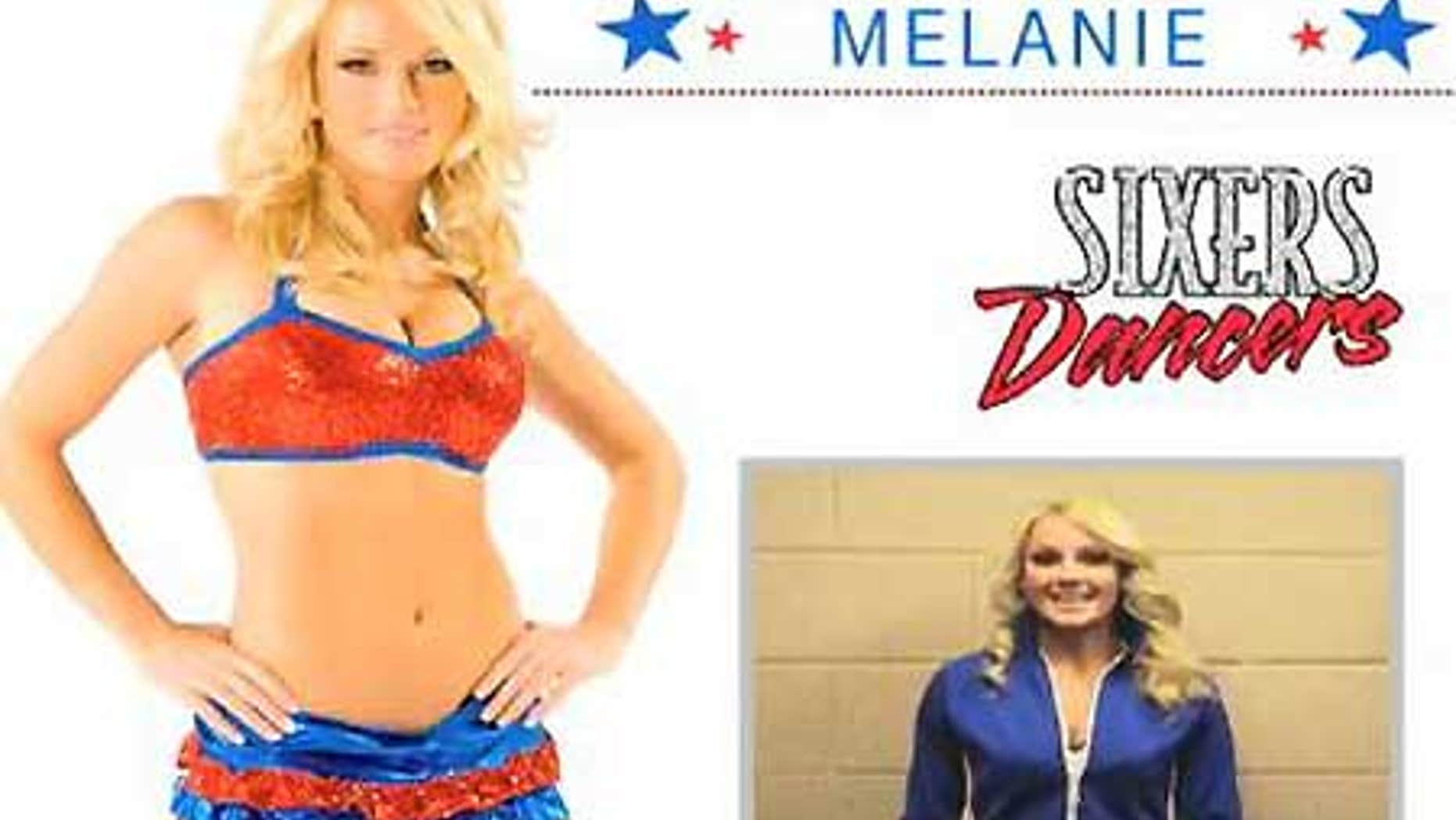 Philadelphia 76ers cheerleader Melanie is doubling as a chemistry professor and offering you a 'brain makeover' at ScienceCheerleader.com