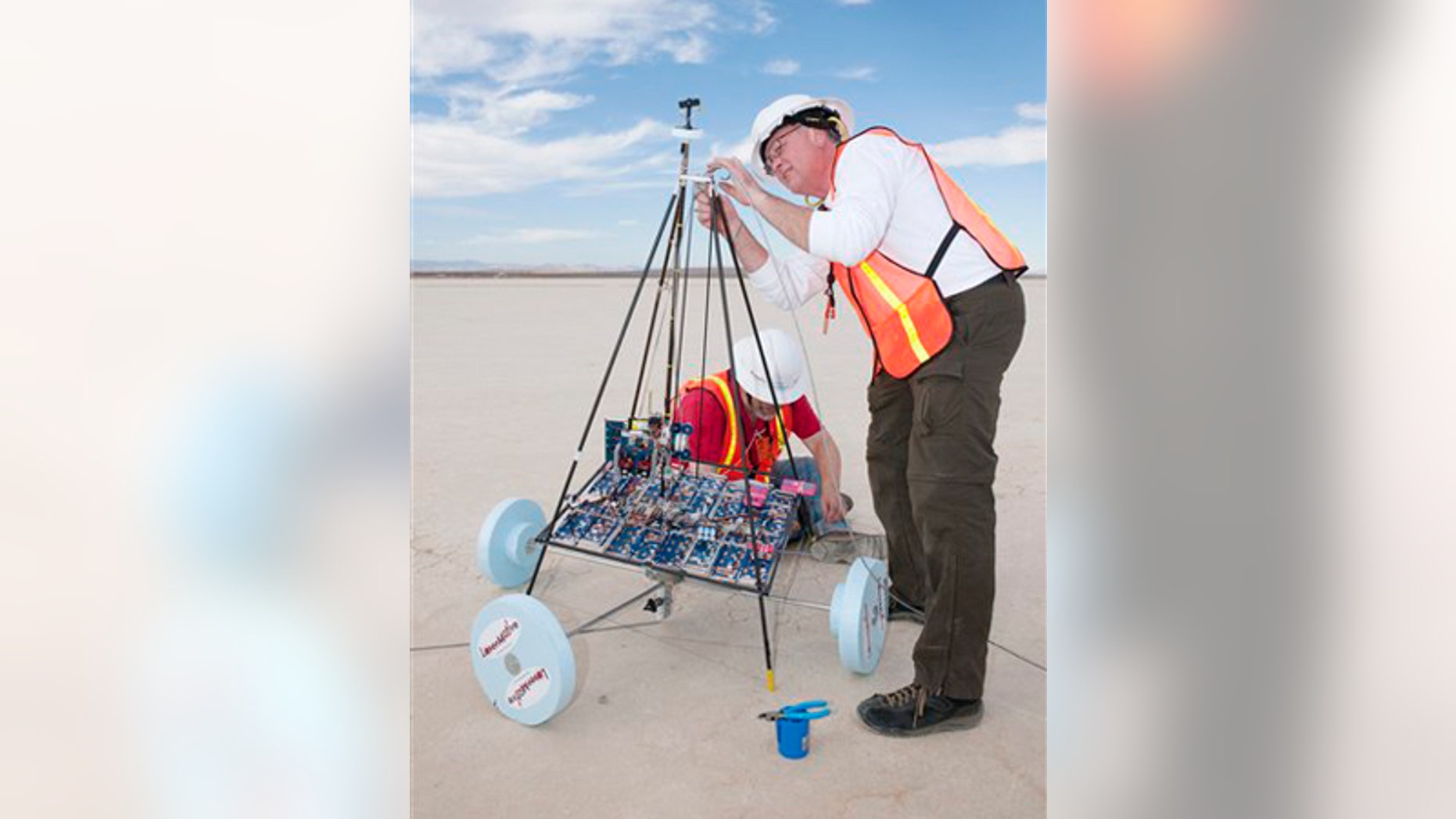Nov. 4: Robotic climber entry in the $2 million Space Elevator Games at the NASA Dryden Flight Research Center at Edwards Air Force Base, Calif.
