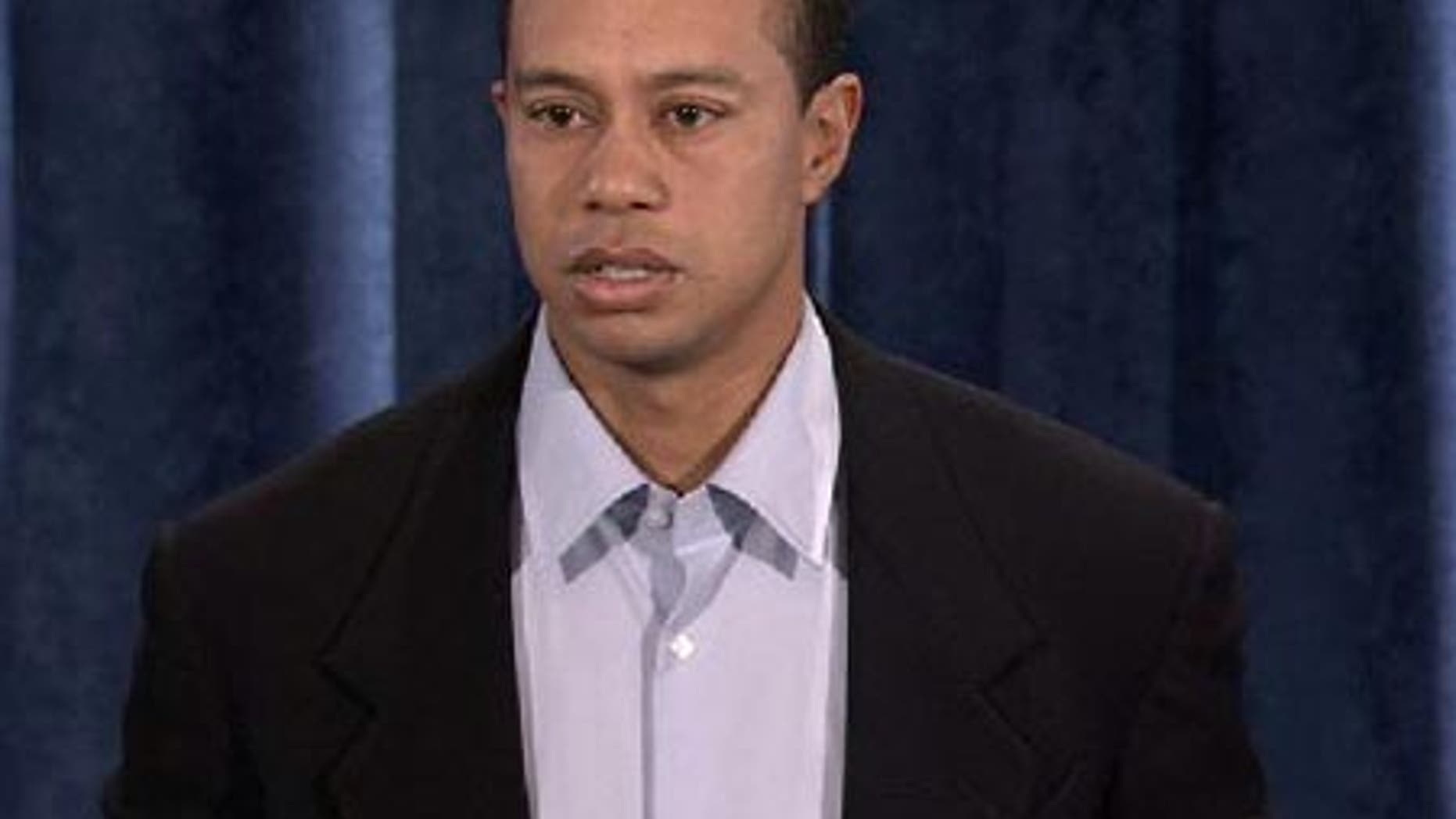 Tiger Woods gives his mea culpa before the world.