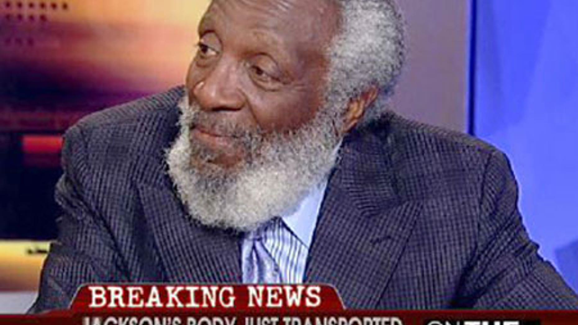 Dick Gregory believes Michael Jackson's sexual molestation trial took a lot out of him.