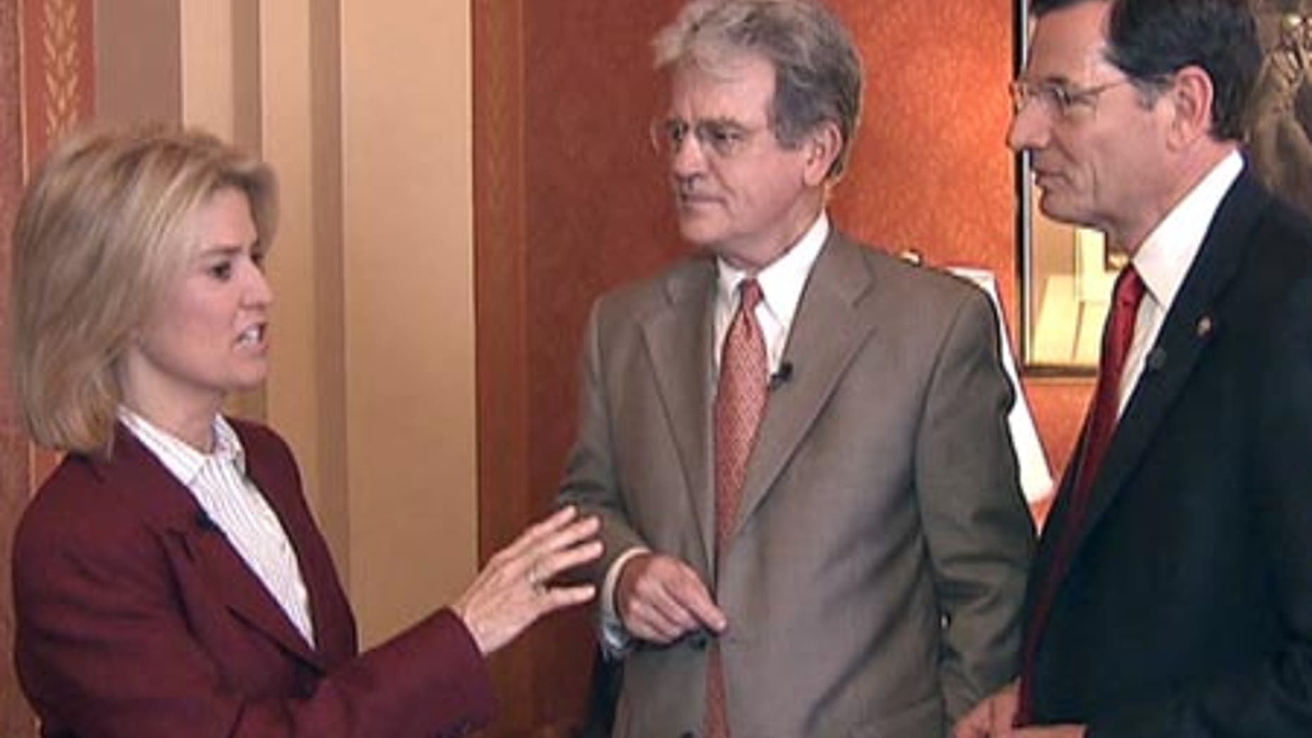 Greta with Sen. Tom Coburn and Sen. John Barrasso