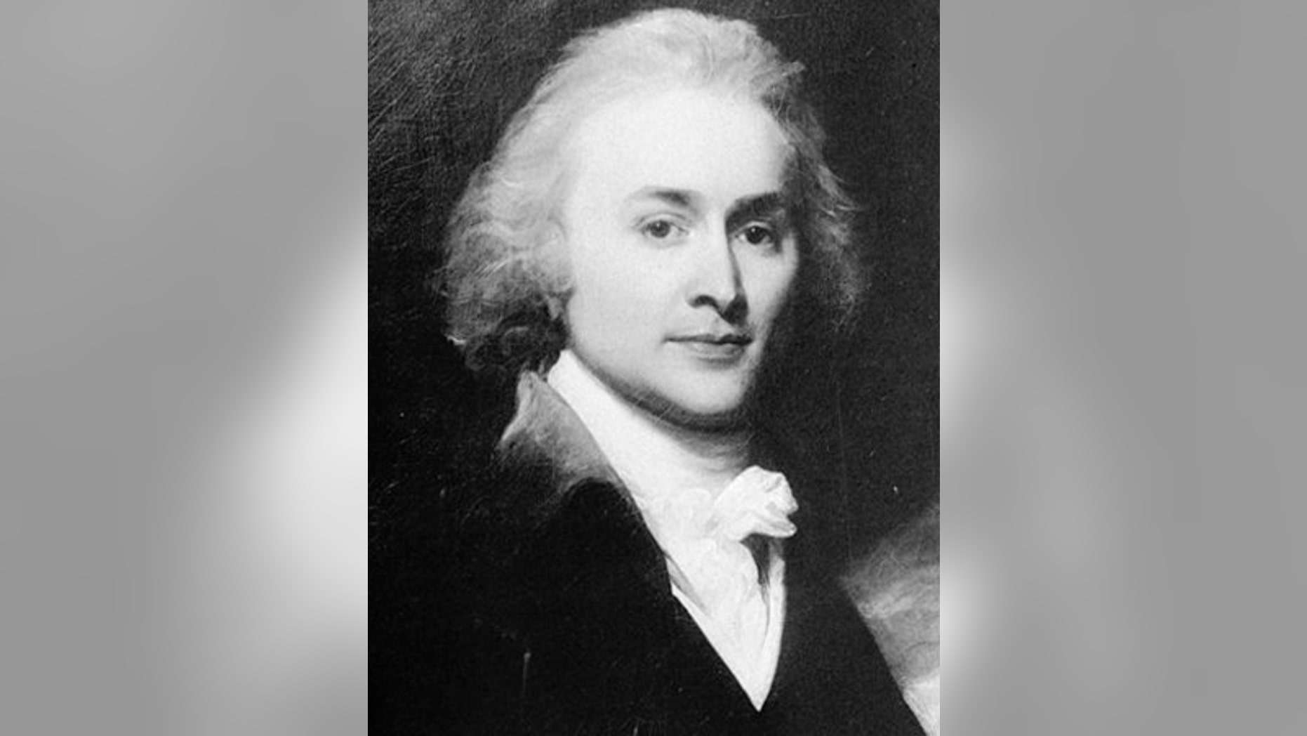 This undated file image shows a portrait painted by artist John Singleton Copley of John Quincy Adams.