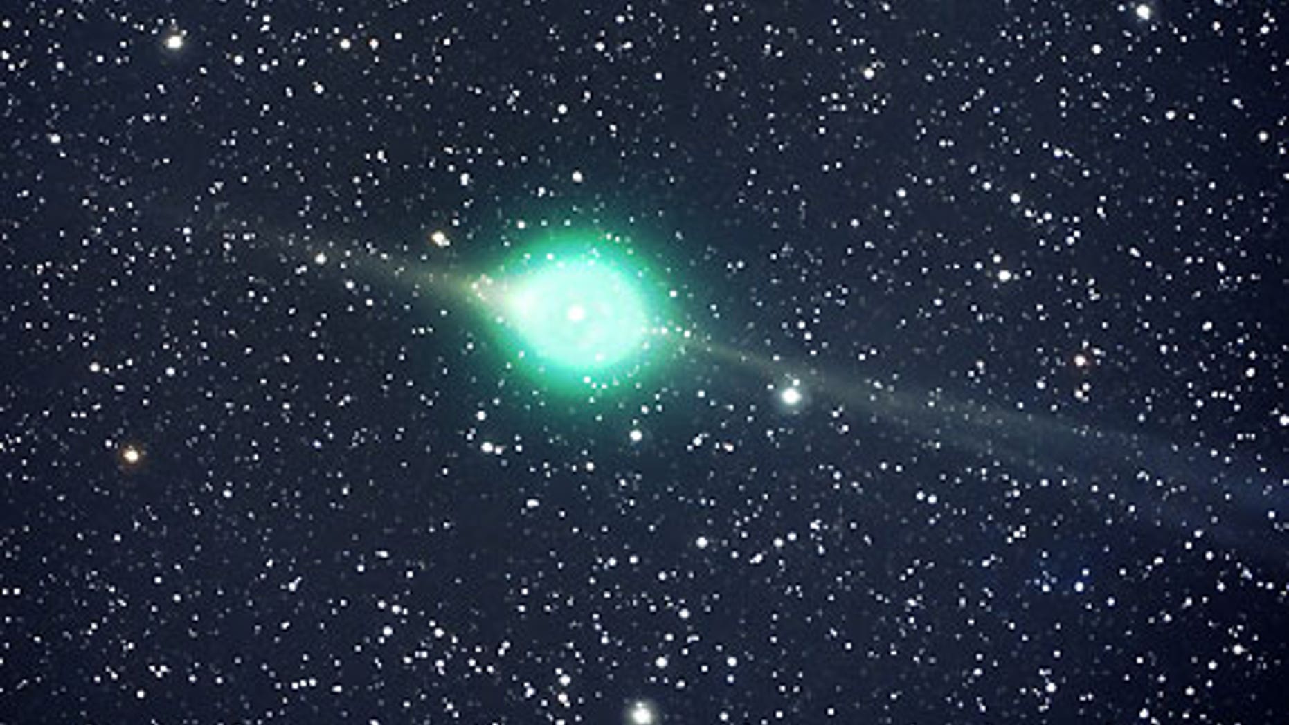 Feb. 1: Comet Lulin as photographed by amateur astronomer Jack Newton in Arizona.