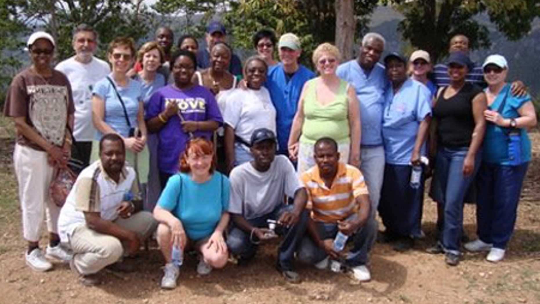 Yamilee Bazile, second row, third from left, is seen here in March 2009 on a Dental Medical Mission in Haiti organized by several New Jersey parishes.