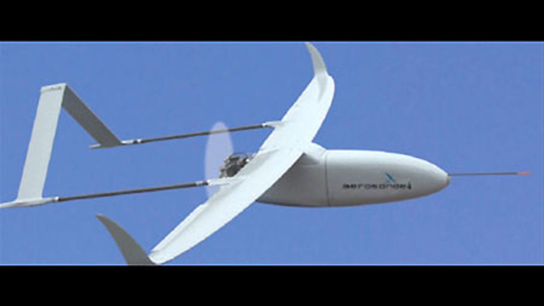 Kansas State's Aerosonde unmanned aerial vehicle.