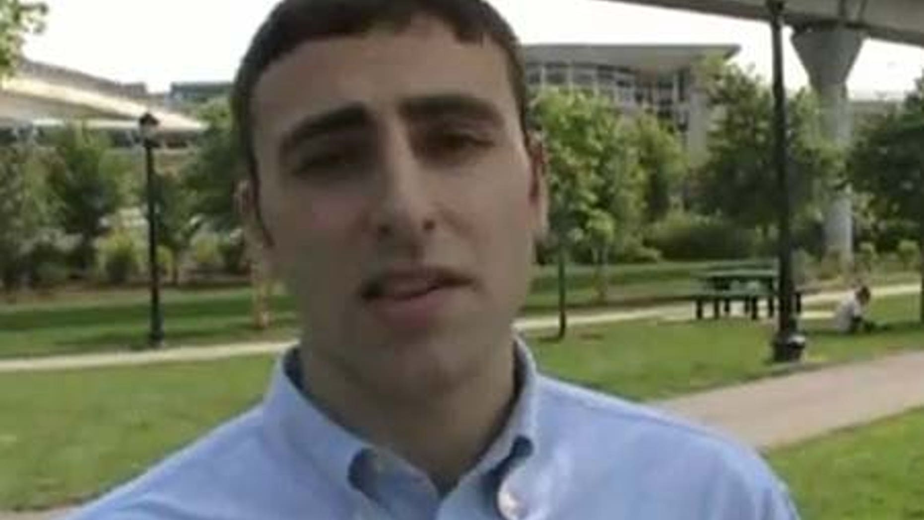Peter Vidala, 24, says he was unjustly fired after telling another employee he thought her impending marriage to another woman was wrong.