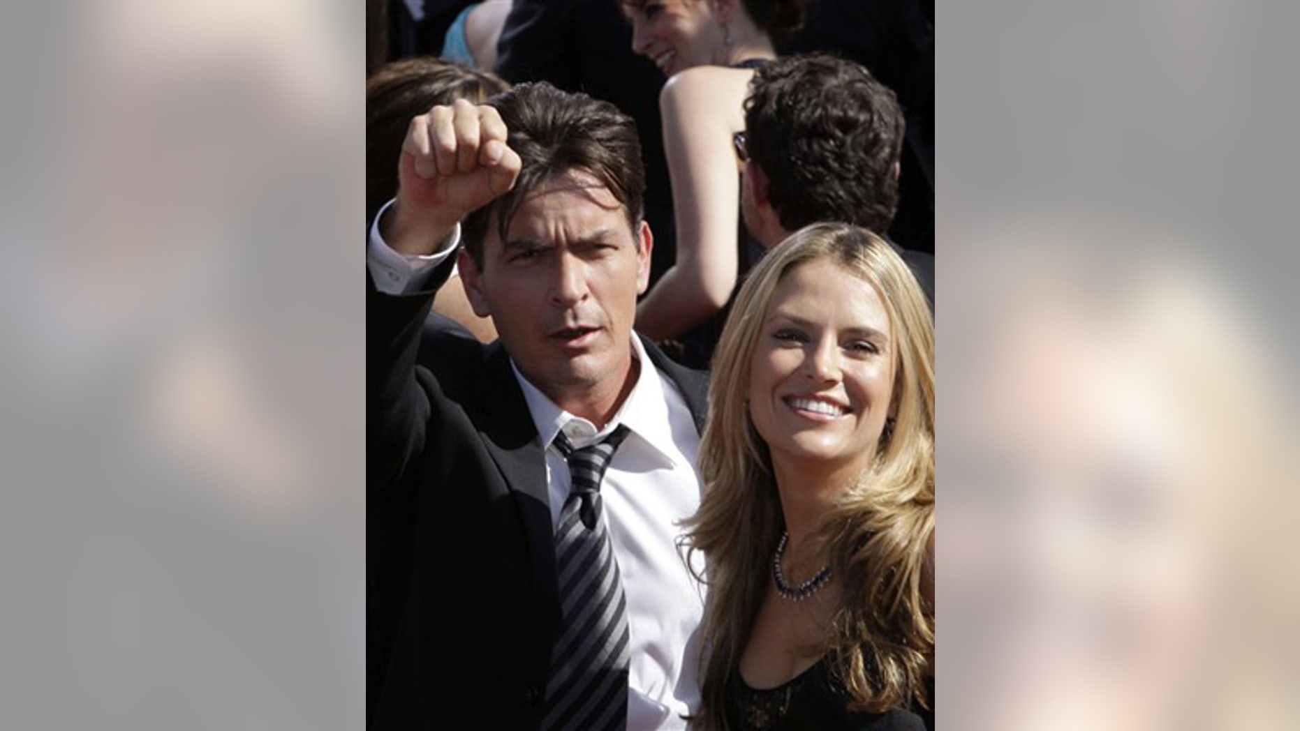 Sept. 16: Actor Charlie Sheen and Brooke Mueller arrive at the 59th Primetime Emmy Awards.