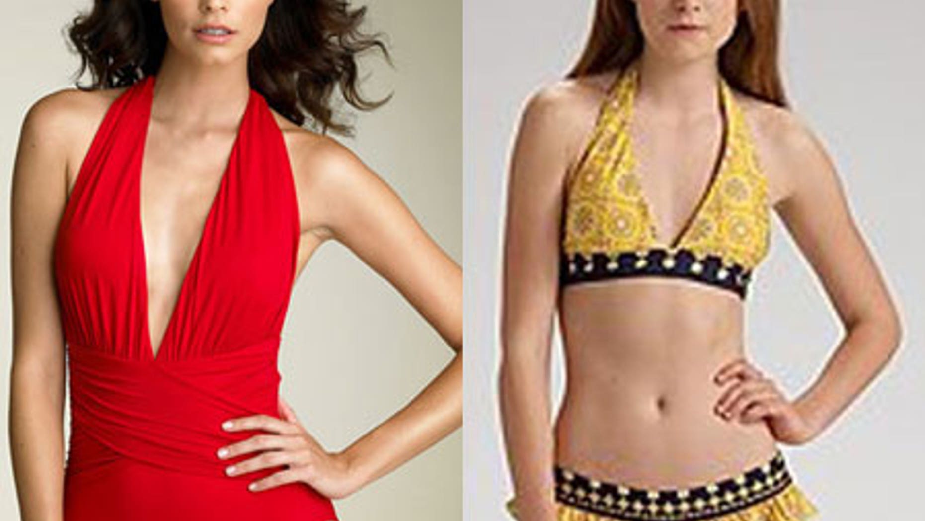 Apple shapes should look for one-pieces with v-neck cuts or narrowing waists.