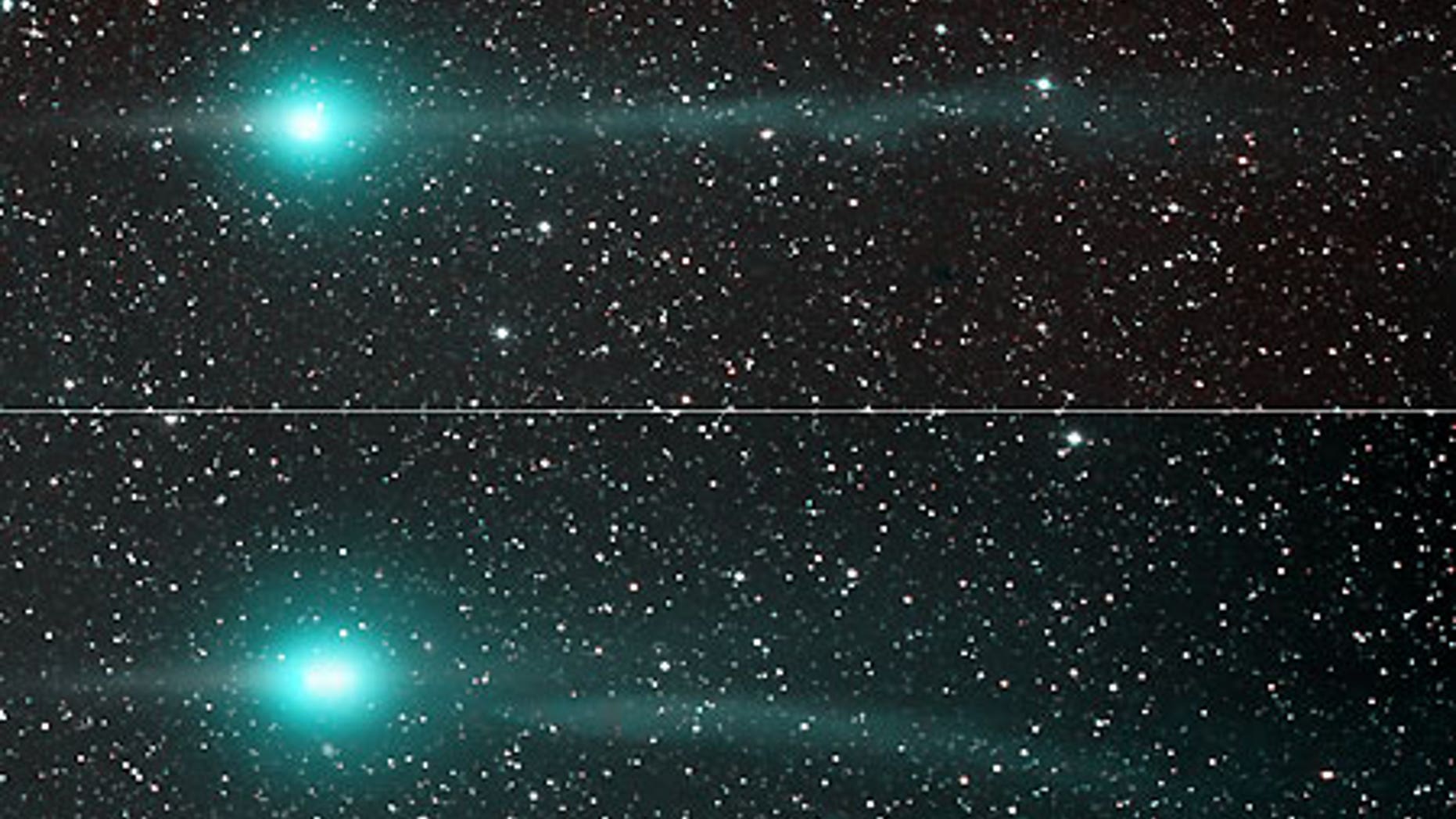 Jan. 31: Comet Lulin as spotted by a telescope in New Mexico.