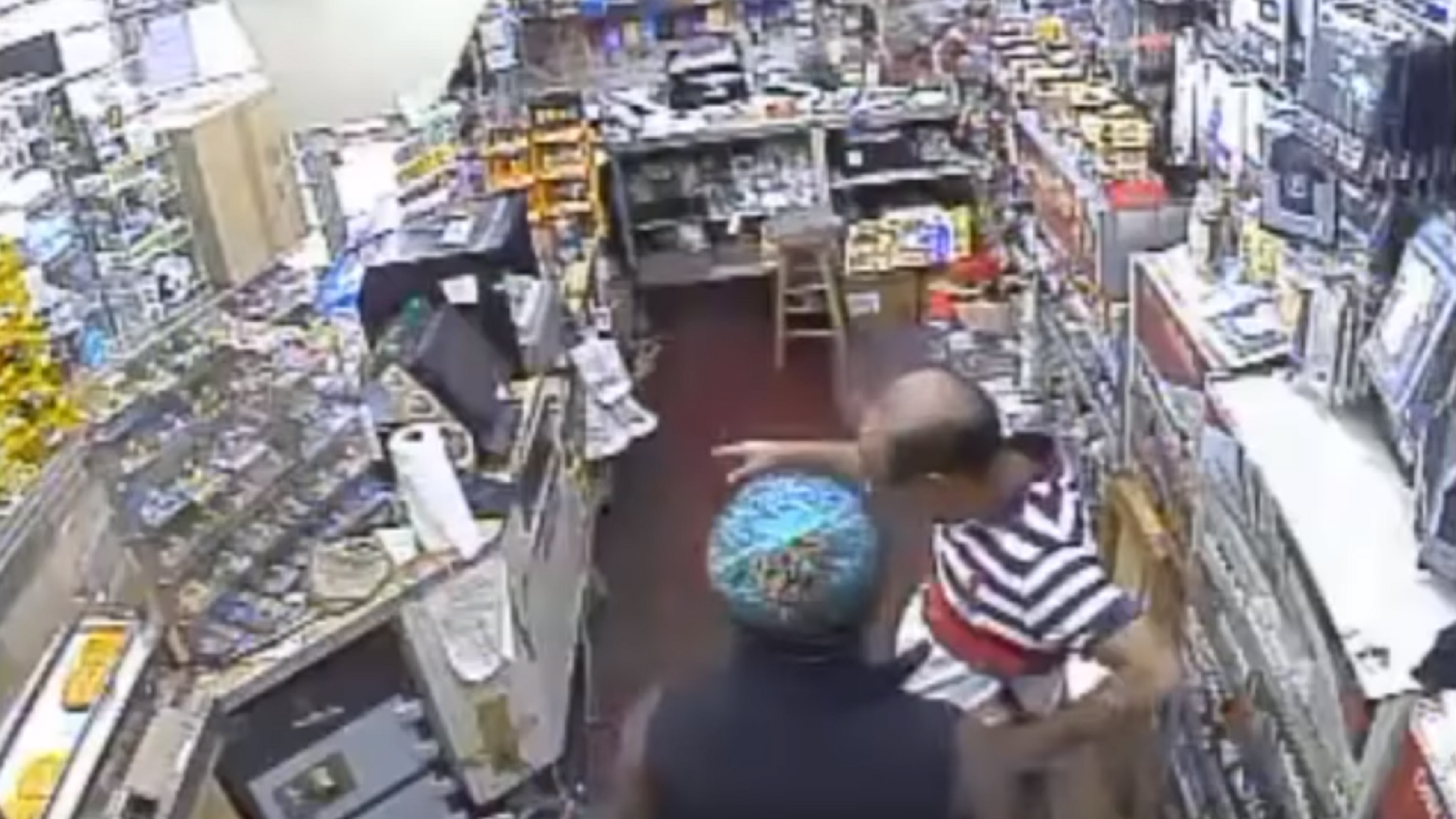 A convenience store owner was fatally shot Tuesday by a gunman, authorities said. The incident was captured on surveillance footage.