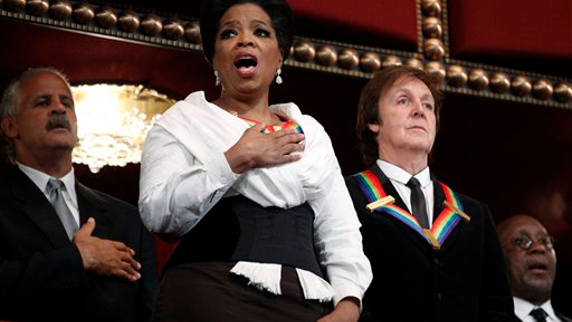 Oprah Winfrey and Paul McCartney. (AP)