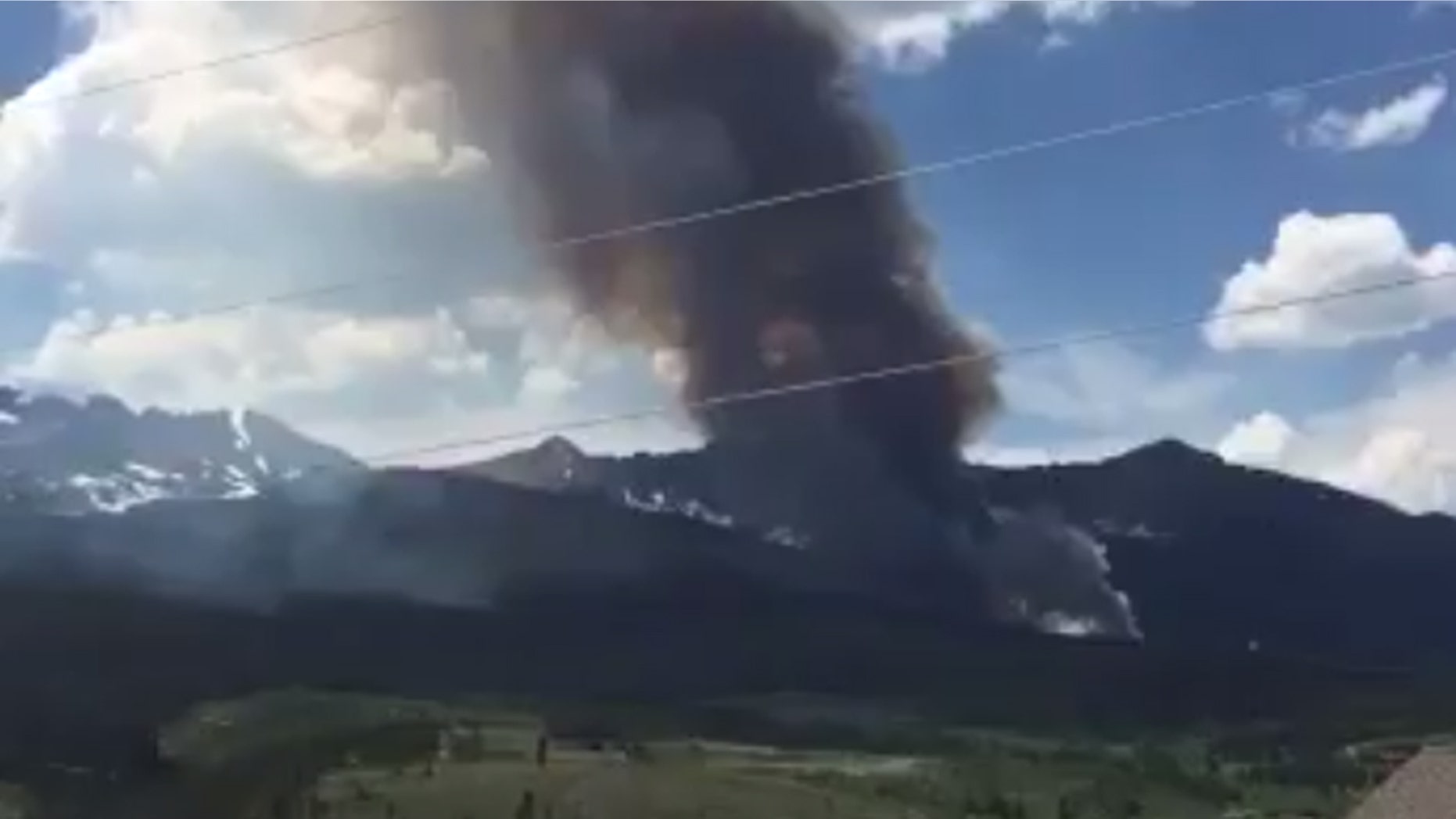 A fire near Breckenridge, Colorado broke out Wednesday afternoon.
