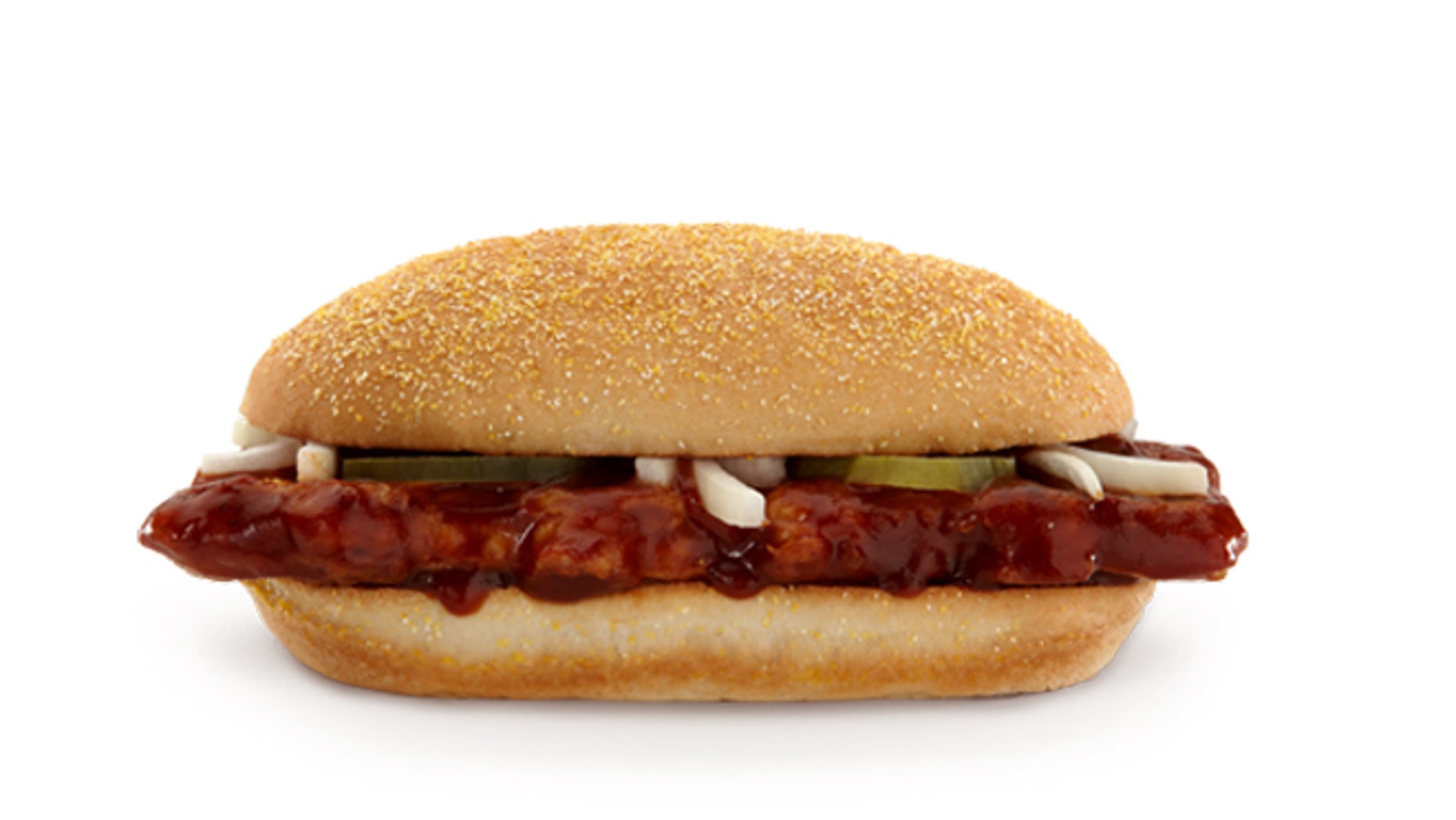 McDonald says the McRib won't be available nationally this year.