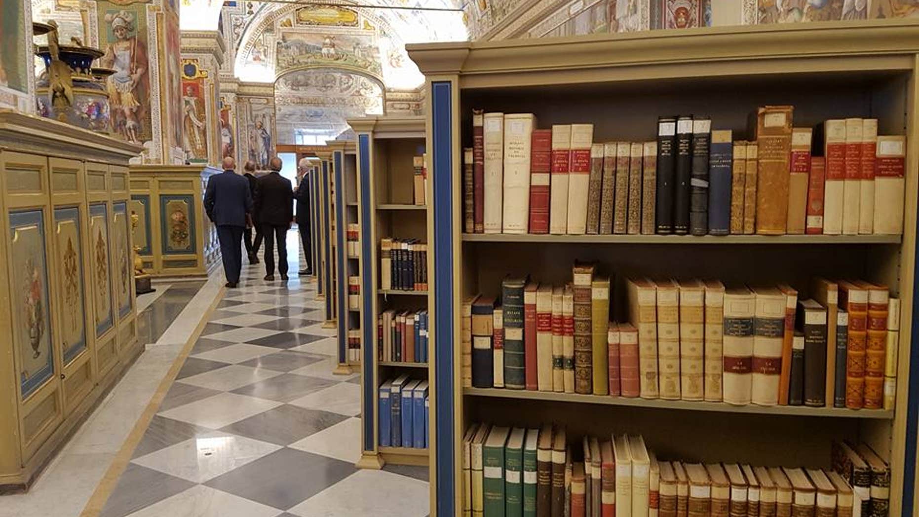 Representatives from ESA and the Vatican Apostolic Library signed a declaration to continue collaboration at a ceremony held at the Vatican Library on 4 Nov. 2016, followed by a tour of the Library. (European Space Agency)