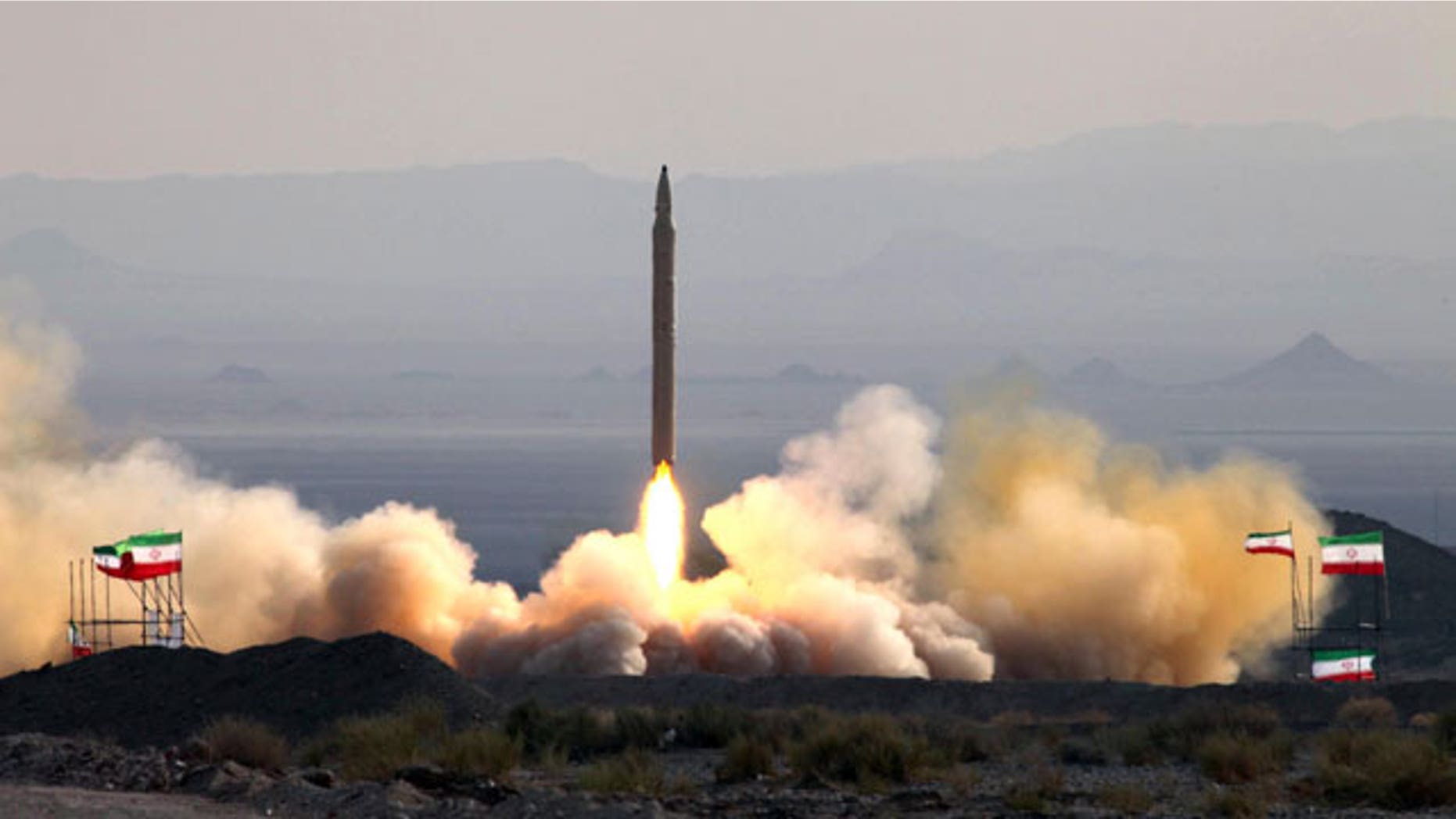 This photo released on Friday, Aug. 20, 2010, by the Iranian Defense Ministry, claims to show the launch of the Qiam-1 liquid-fueled missile by Iranian armed forces, at an undisclosed location. Iran's defense minister says military forces have successfully test-fired a missile with enhanced guidance systems to hit ground targets.