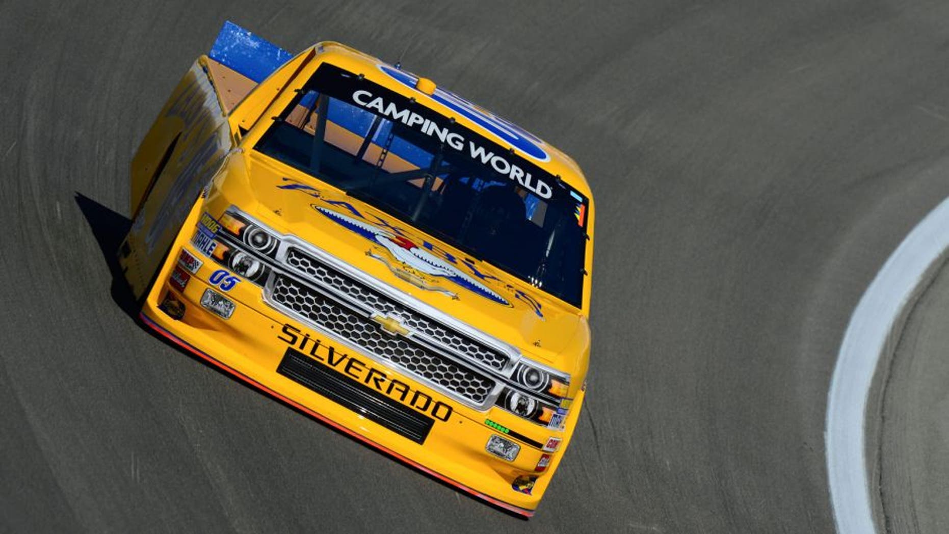 LAS VEGAS, NV - OCTOBER 3: John Wes Townley driver of the #05 Zaxby's Chevrolet during practice for the NASCAR Camping World Truck Series Rhino Linings 350 at the Las Vegas Motor Speedway on October 3, 2015 in Las Vegas, Nevada. (Photo by Robert Laberge/NASCAR via Getty Images)