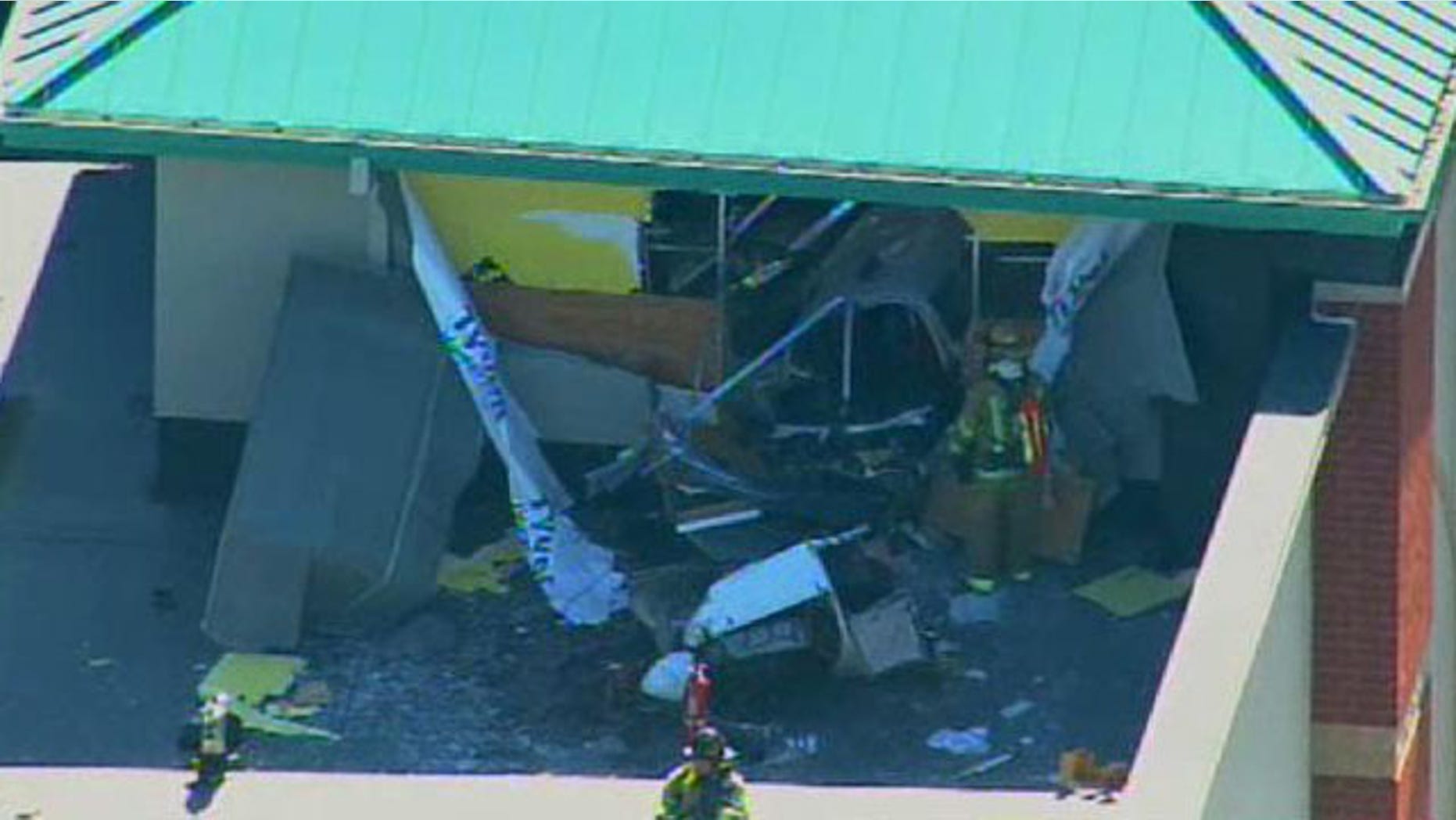 Oct. 6: The FAA says a small plane has crashed into the roof of a Chicago fitness center.