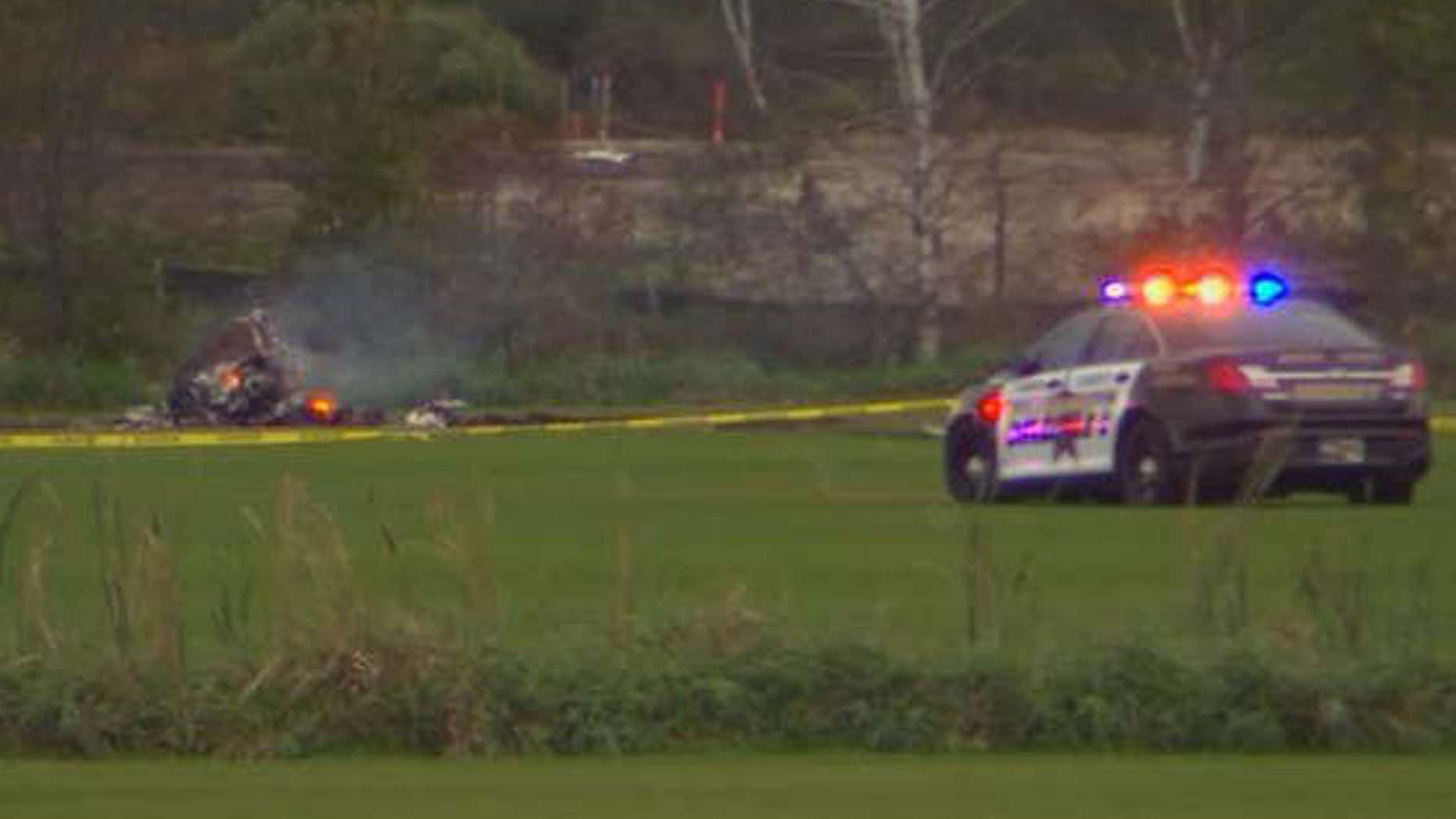 Helicopter crash in Lino Lakes, Min.