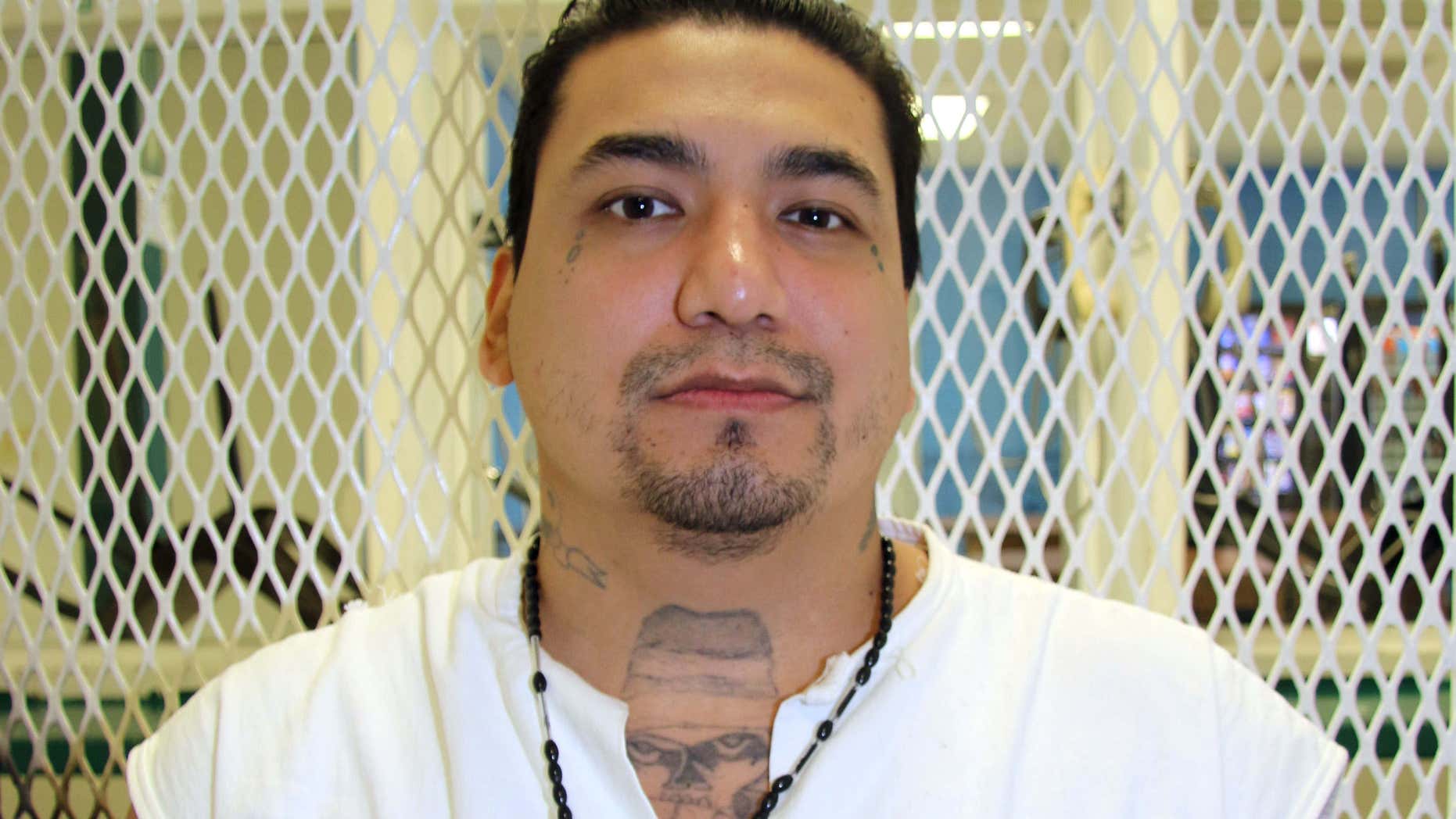 Sept. 2, 2015: Death row inmate Juan Garcia is photographed in a visiting cage at the Texas Department of Criminal Justice Polunsky Unit near Livingston, Texas.