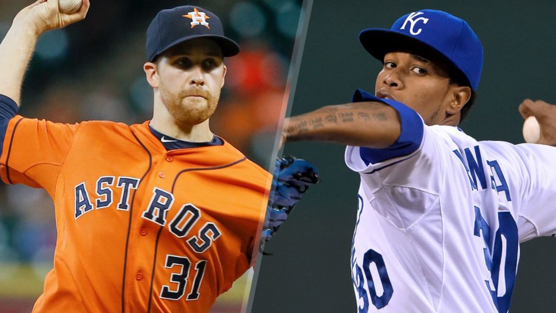 Collin McHugh #31 of the Houston Astros throws in the first inning against the Minnesota Twins at Minute Maid Park on September 4, 2015 in Houston, Texas. (Photo by Bob Levey/Getty Images) Kansas City Royals pitcher Yordano Ventura throws against the Seattle Mariners on Wednesday, Sept. 23, 2015, at Kauffman Stadium in Kansas City, Mo. (John Sleezer/Kansas City Star/TNS via Getty Images)