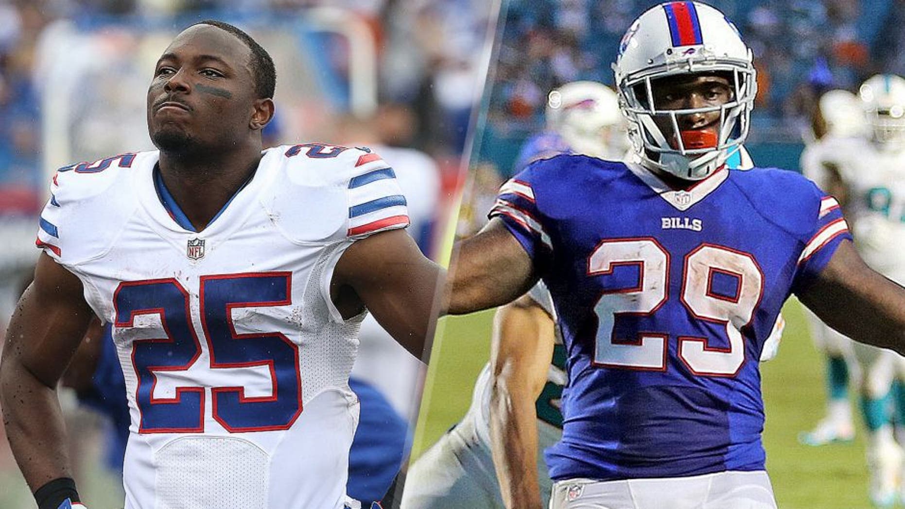 LeSean McCoy #25 of the Buffalo Bills on the sideline during NFL game action against the Indianapolis Colts at Ralph Wilson Stadium on September 13, 2015 in Orchard Park, New York. (Photo by Tom Szczerbowski/Getty Images) The Miami Dolphins defense fails to stop Buffalo Bills' Karlos Williams as he scores a touchdown during the fourth quarter on Sunday, Sept. 27, 2015, at Sun Life Stadium in Miami Gardens, Fla. (Charles Trainor Jr./Miami Herald/TNS via Getty Images)