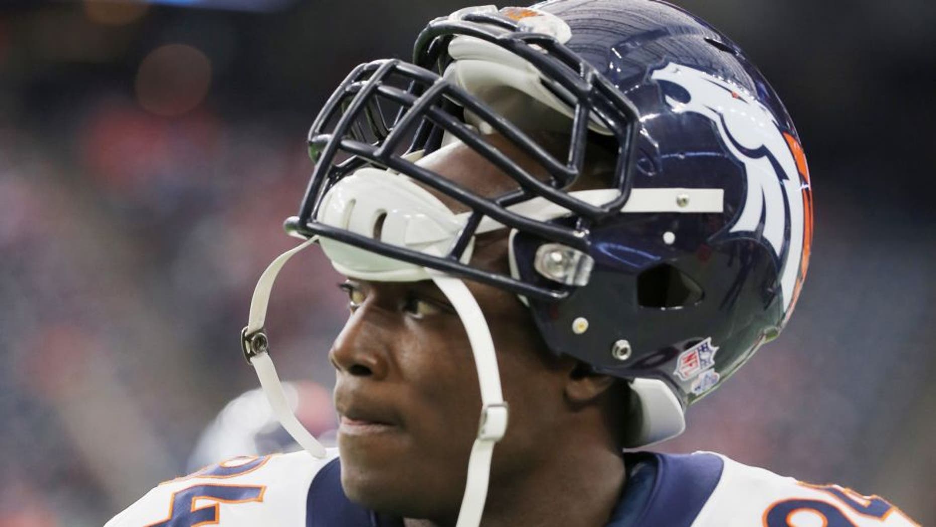 HOUSTON, TX - AUGUST 22: DeMarcus Ware #94 of the Denver Broncos waits on the field before the start of their game against the Houston Texans at NRG Stadium on August 22, 2015 in Houston, Texas. (Photo by Scott Halleran/Getty Images)