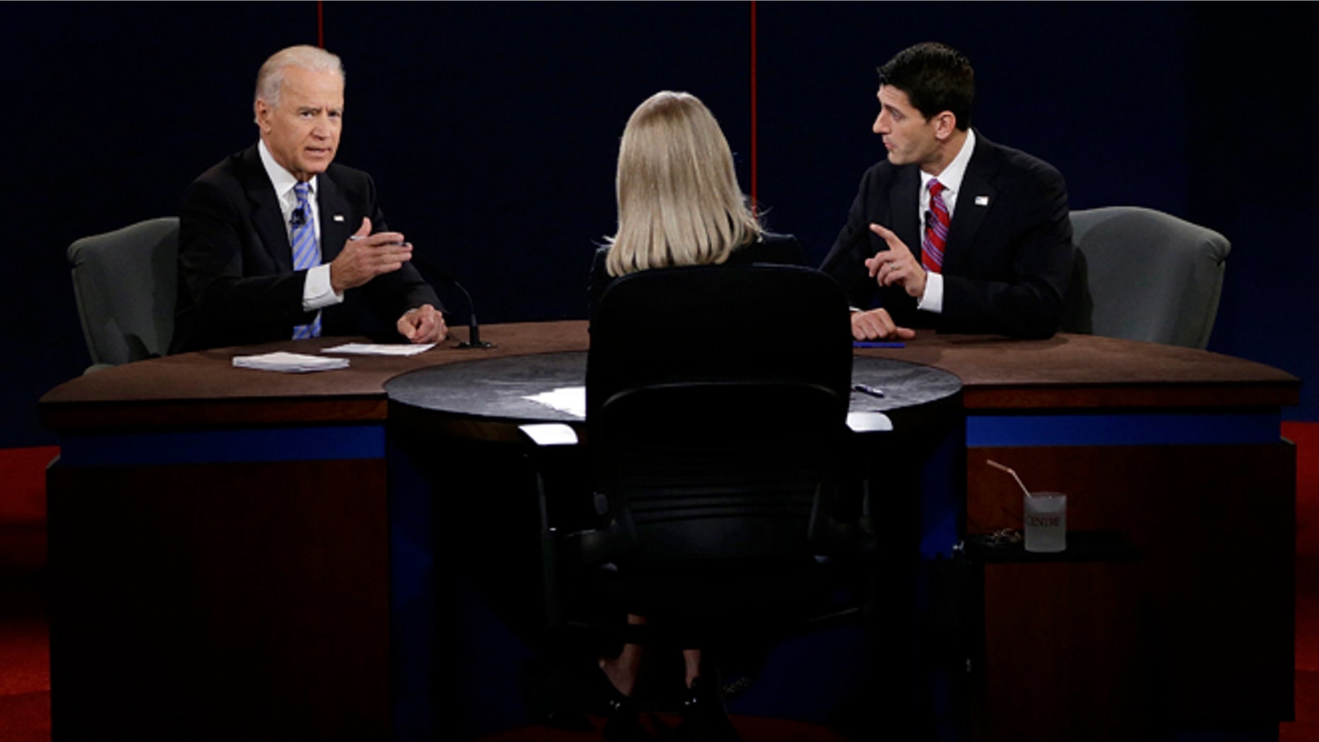 Oct. 11, 2012: Joe Biden and Paul Ryan participate in the vice presidential debate.