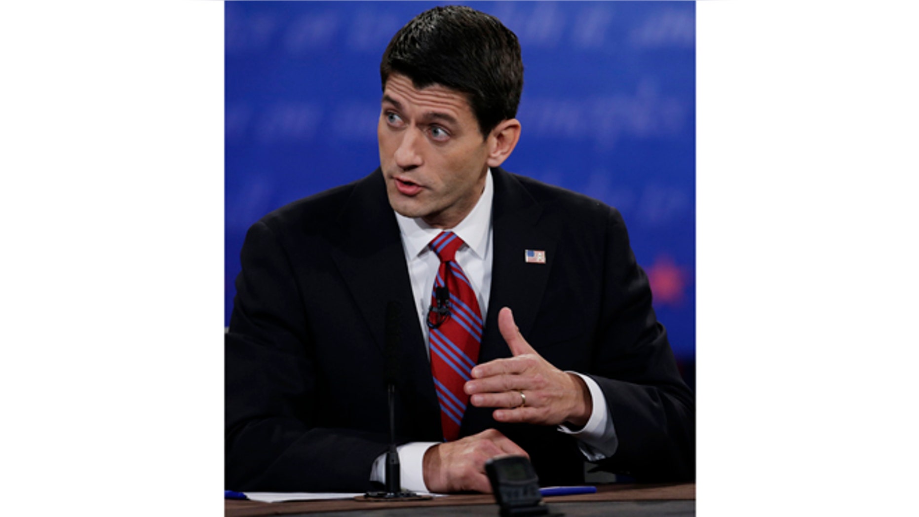 Oct. 11, 2012: Republican vice presidential nominee, Rep. Paul Ryan, of Wisconsin, during the vice presidential debate