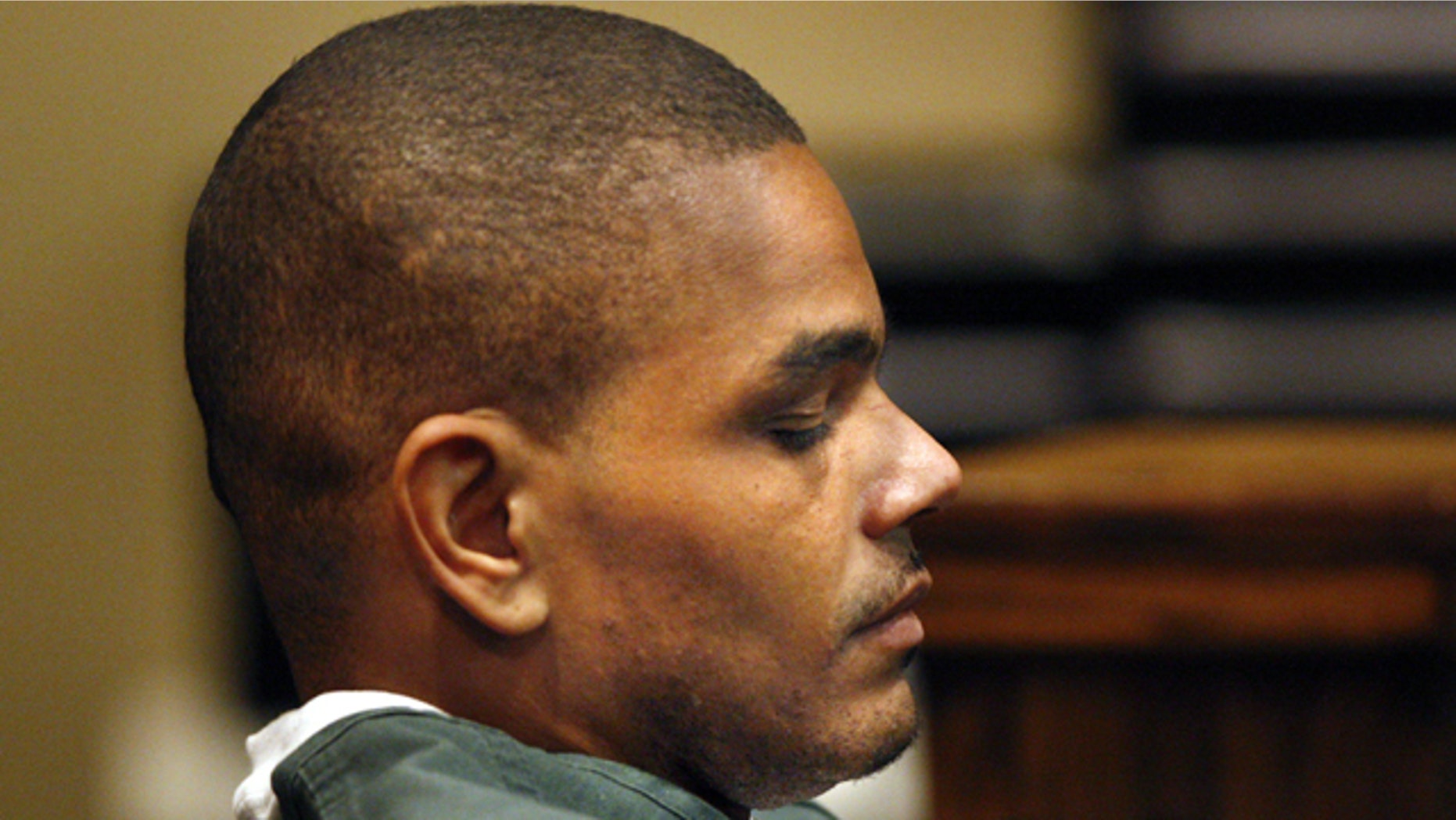 Oct. 12: Jessie Dotson closes his eyes as he is sentenced to death for each of six charges of first degree murder in the deaths of killed six people in a bloody rampage in a Memphis home two years ago, including his brother and two young nephews, in a Memphis, Tenn. courtroom.