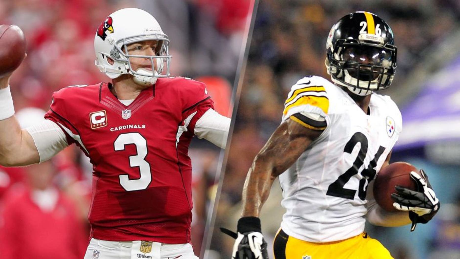 during the NFL game at the University of Phoenix Stadium on September 13, 2015 in Glendale, Arizona. Christian Petersen Sep 11, 2014; Baltimore, MD, USA; Pittsburgh Steelers running back Le'Veon Bell (26) runs with the ball in the second quarter against the Baltimore Ravens at M&T Bank Stadium. Mandatory Credit: Evan Habeeb-USA TODAY Sports
