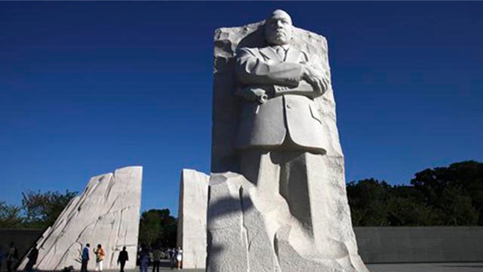 FILE - In this Aug. 22, file photo, The Martin Luther King, Jr. Memorial is seen in Washington.