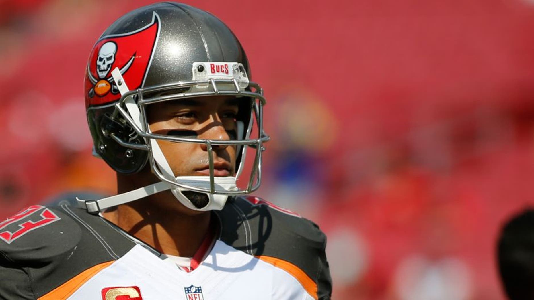 Sep 25, 2016; Tampa, FL, USA; Tampa Bay Buccaneers wide receiver Vincent Jackson (83) works out prior to the game at Raymond James Stadium. Mandatory Credit: Kim Klement-USA TODAY Sports