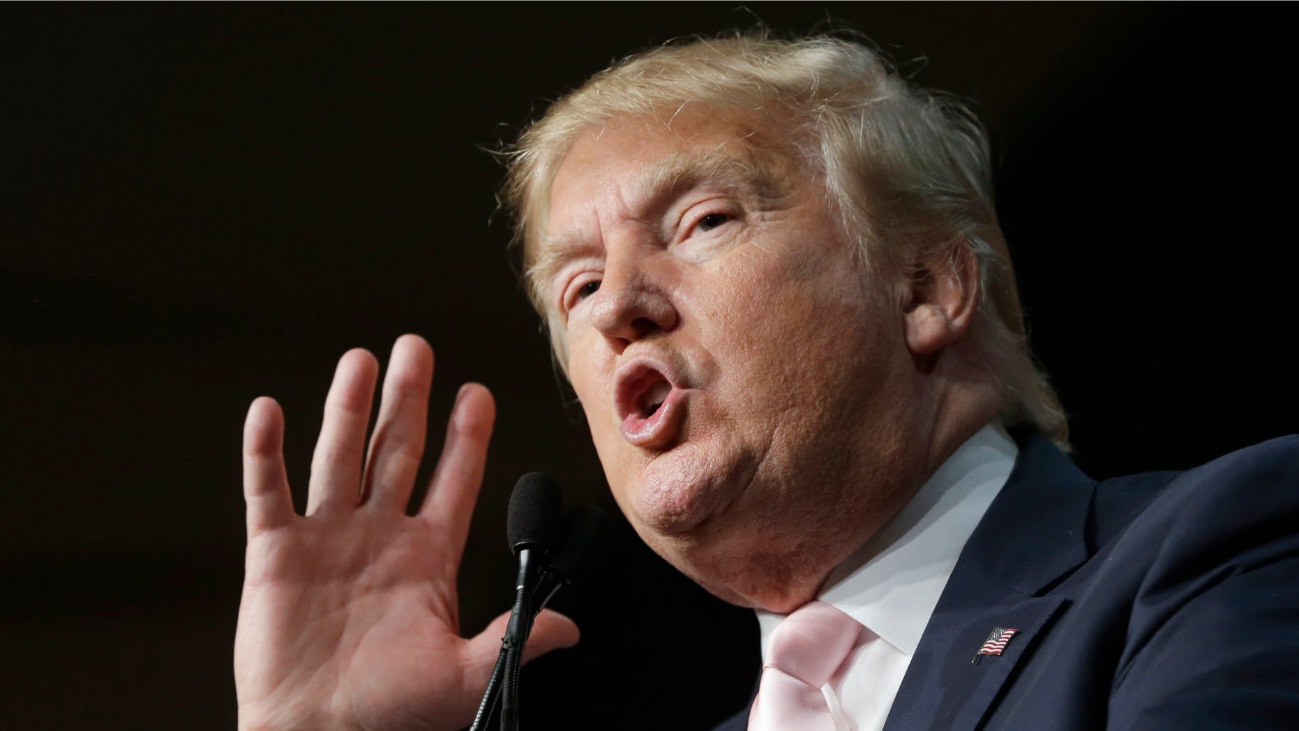 FILE - In this Oct. 23, 2015, file photo, Republican presidential candidate Donald Trump speaks at the Trump National Doral Miami resort in Doral, Fla. An overwhelming majority of Republican voters believe Donald Trump would be the GOPâs strongest candidate in a general election, according to a new Associated Press-GfK poll that highlights a sharp contrast between the partyâs voters and its top operatives regarding the billionaire businessmanâs ultimate political strength. (AP Photo/Alan Diaz, File)
