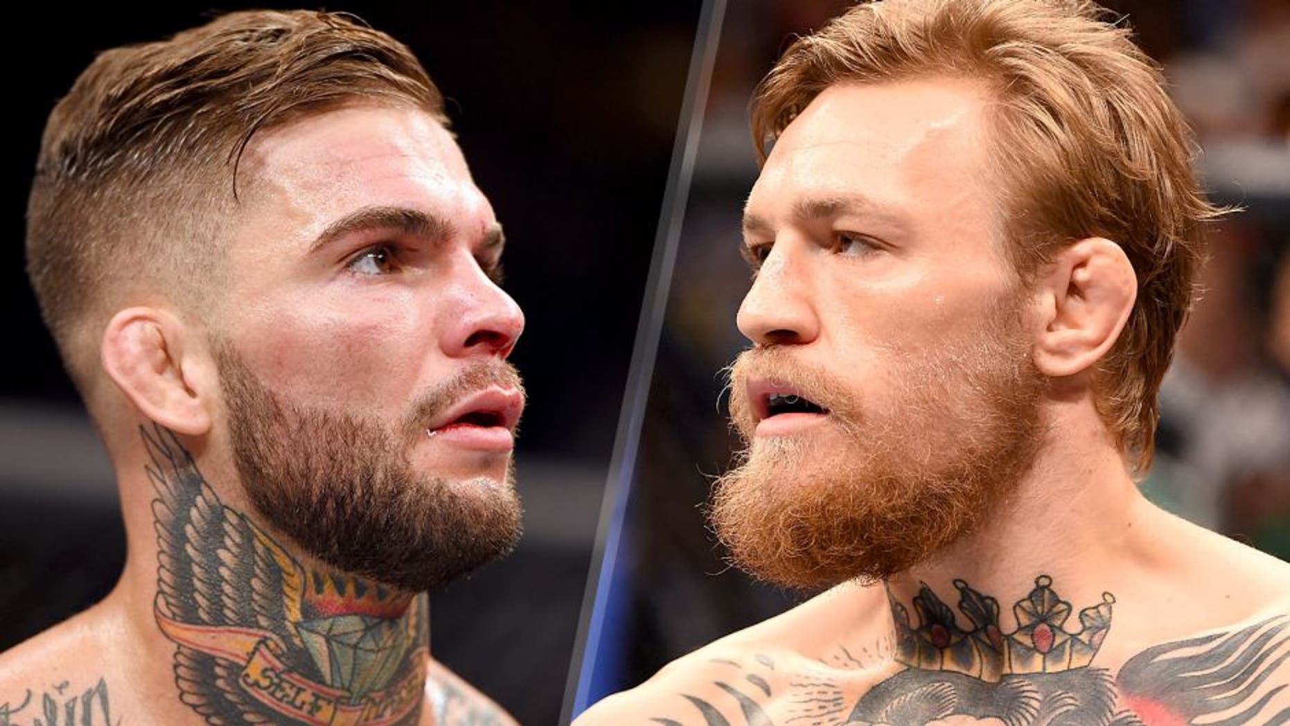 LAS VEGAS, NV - JULY 11: Cody Garbrandt awaits the final decison in his bantamweight fight during the UFC 189 event inside MGM Grand Garden Arena on July 11, 2015 in Las Vegas, Nevada. (Photo by Josh Hedges/Zuffa LLC/Zuffa LLC via Getty Images) LAS VEGAS, NV - JULY 11: Conor McGregor prepares to faces Chad Mendes in their UFC interim featherweight title fight during the UFC 189 event inside MGM Grand Garden Arena on July 11, 2015 in Las Vegas, Nevada. (Photo by Josh Hedges/Zuffa LLC/Zuffa LLC via Getty Images)