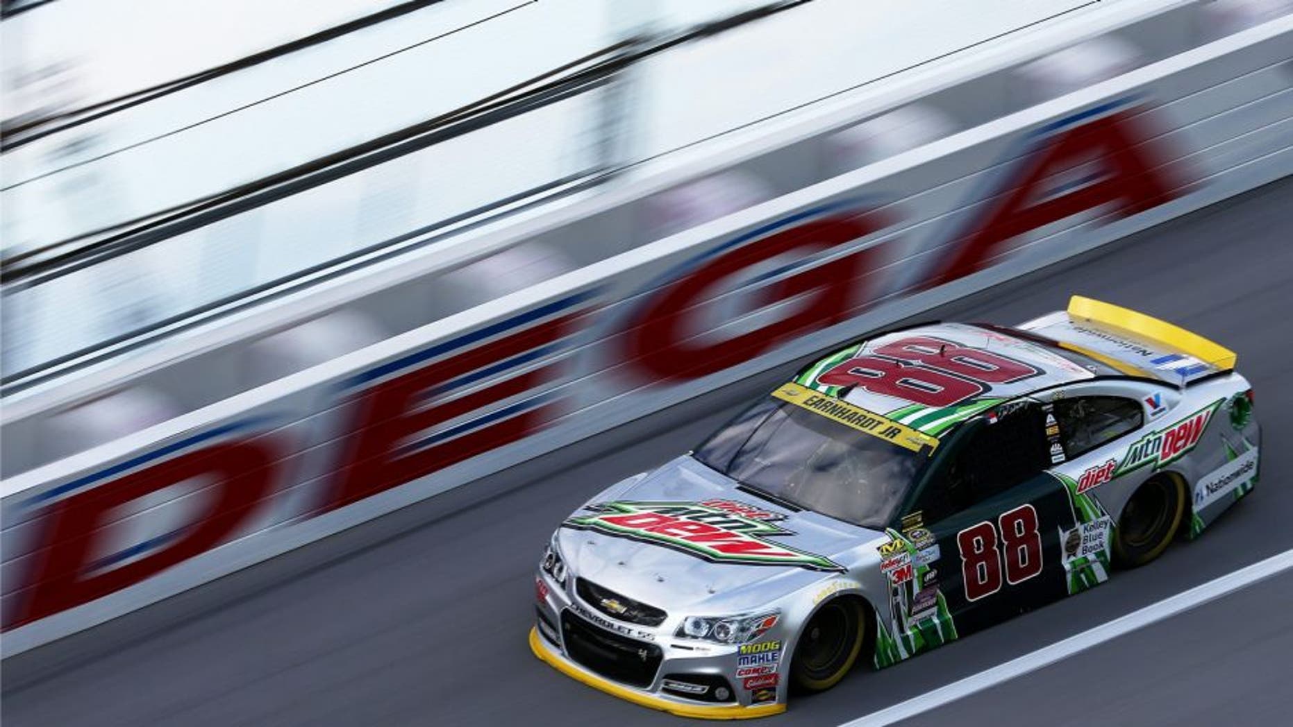 TALLADEGA, AL - OCTOBER 23: Dale Earnhardt Jr., driver of the #88 Diet Mountain Dew Chevrolet, practices for the NASCAR Sprint Cup Series CampingWorld.com 500 at Talladega Superspeedway on October 23, 2015 in Talladega, Alabama. (Photo by Sarah Crabill/Getty Images) PREMIUM ACCESSDate created:October 23, 2015Editorial #: 493956302 Restrictions:Contact your local office for all commercial or promotional uses. Full editorial rights UK, US, Ireland, Australia, NZ, Canada (not Quebec). Restricted editorial rights for daily newspapers elsewhere, please call.Licence type:Rights-managed Collection:Getty Images SportMax file size:3,990 x 2,661 px (33.78 x 22.53 cm) - 300 dpi - 3.1 MBRelease info:Not released.More informationSource:Getty Images North AmericaObject name:532294687JC00293_NASCAR_Spr