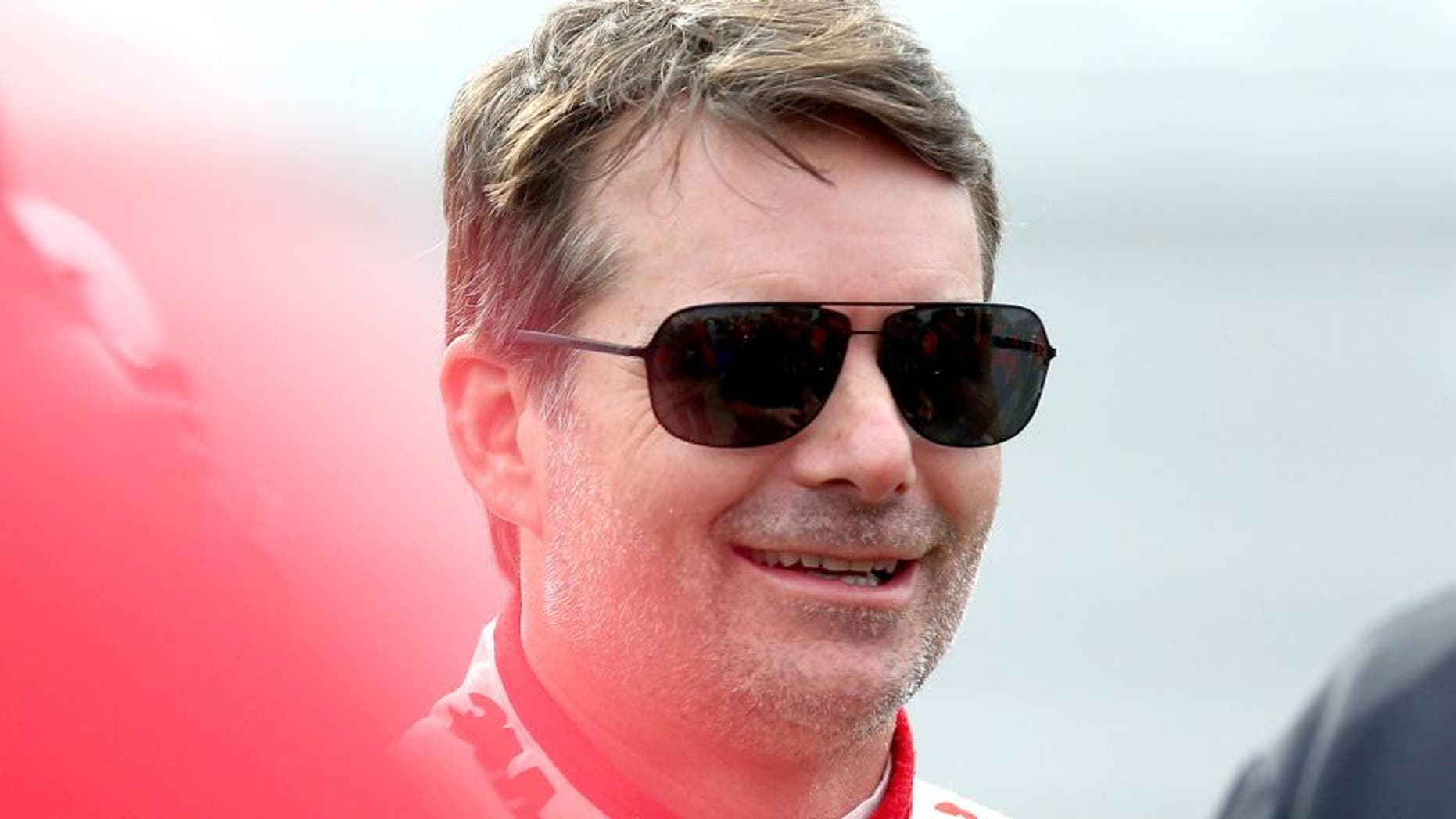 TALLADEGA, AL - OCTOBER 24: Jeff Gordon, driver of the #24 3M Chevrolet, stands on the grid during qualifying for the NASCAR Sprint Cup Series CampingWorld.com 500 at Talladega Superspeedway on October 24, 2015 in Talladega, Alabama. (Photo by Sarah Crabill/Getty Images)