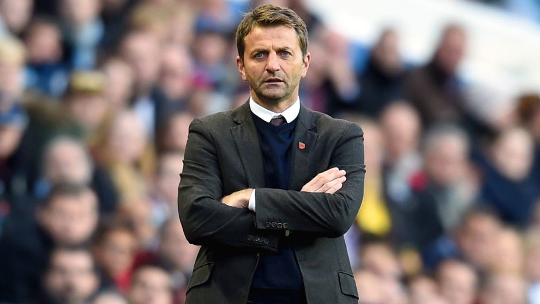 BIRMINGHAM, ENGLAND - OCTOBER 24: Tim Sherwood Manager of Aston Villa looks on during the Barclays Premier League match between Aston Villa and Swansea City at Villa Park on October 24, 2015 in Birmingham, England. (Photo by Michael Regan/Getty Images)