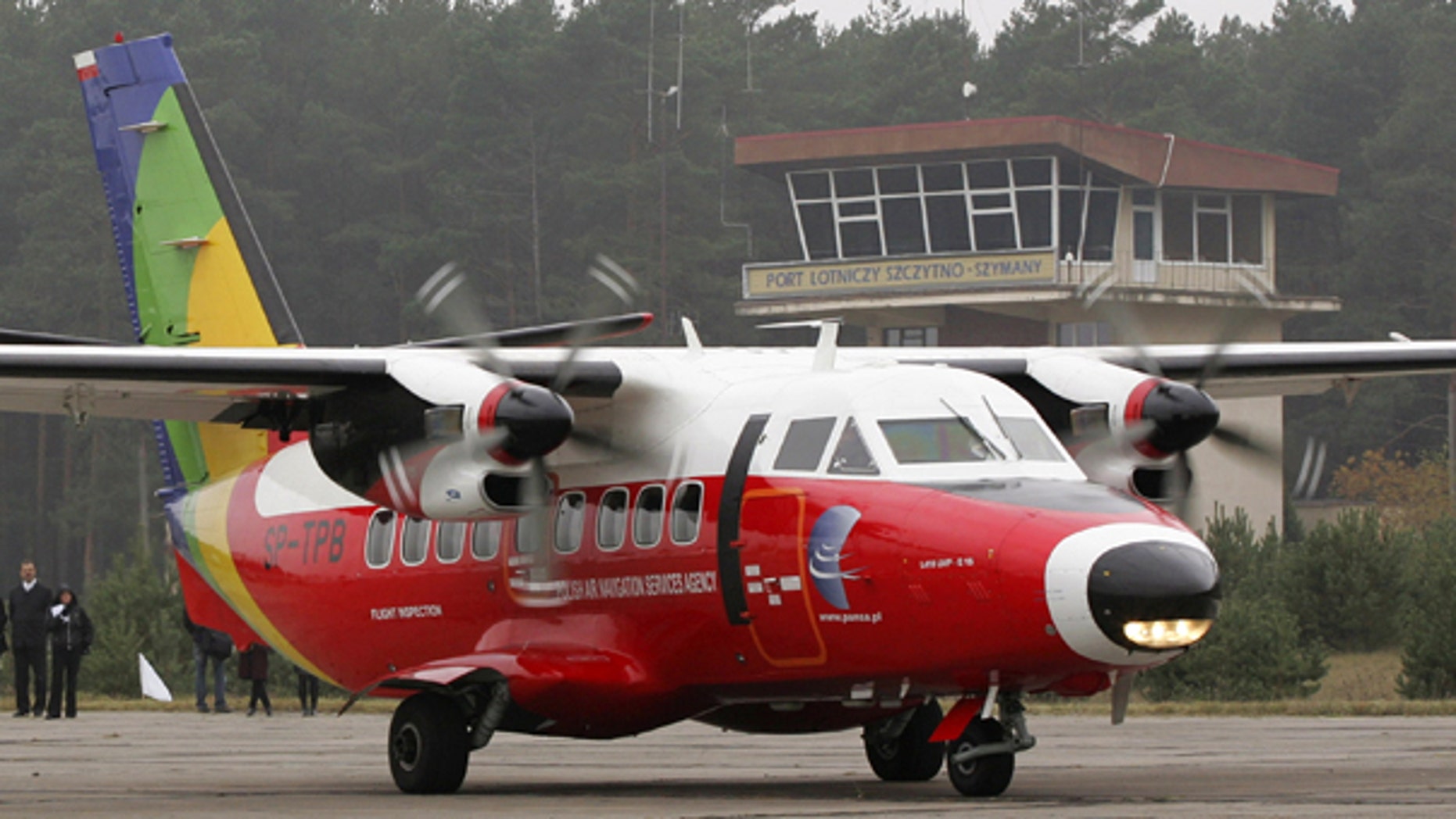 Oct. 19: A small plane taxis at the airport in Szymany, Poland. Lawyers and rights activists believe that this was the airport used to ferry terrorism suspects in and out of Poland when the CIA ran a secret prison in the eastern European country.