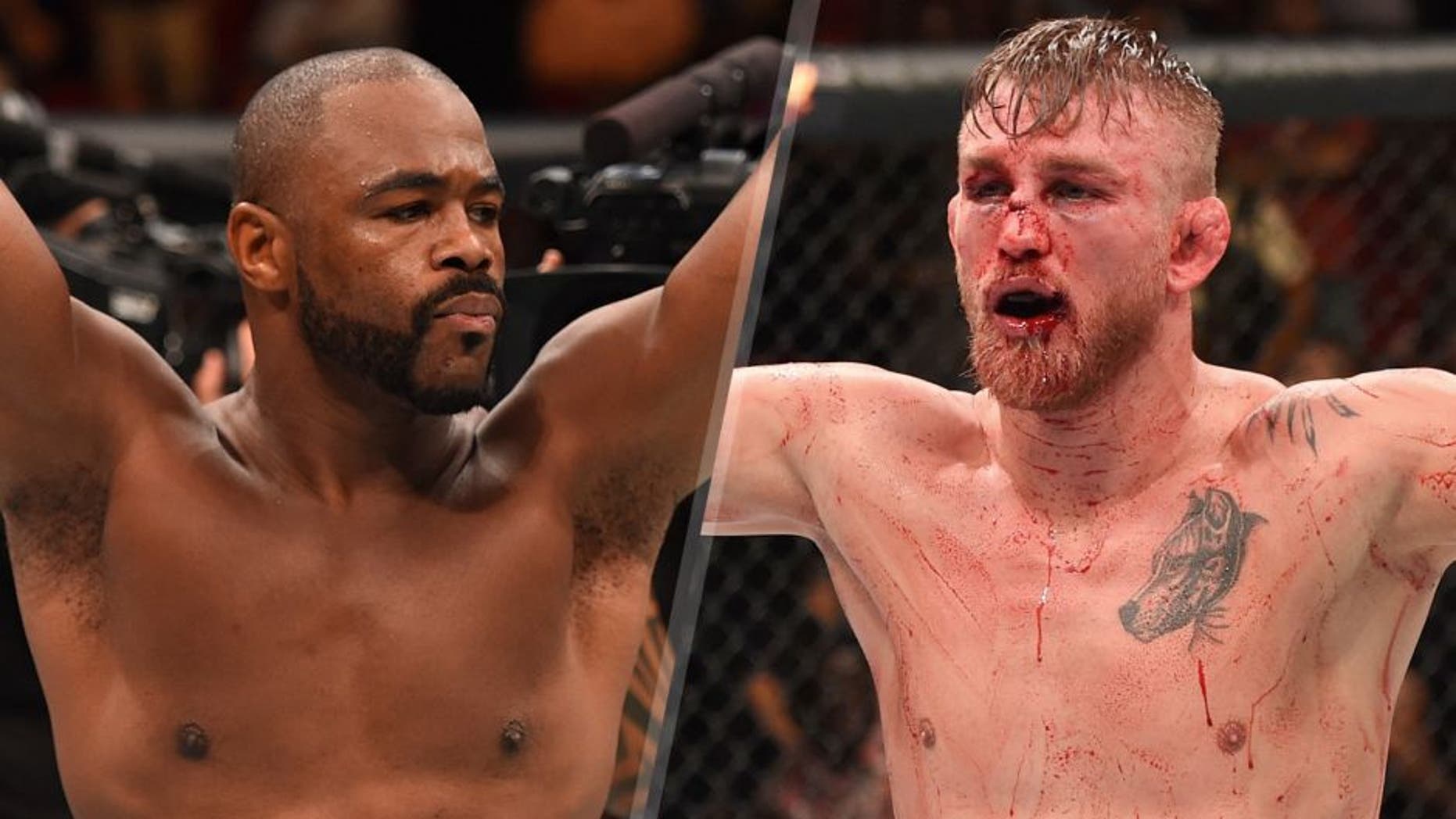 Rashad Evans enters the Octagon before facing Ryan Bader in their light heavyweight bout during the UFC 192 event at the Toyota Center on October 3, 2015 in Houston, Texas. (Photo by Josh Hedges/Zuffa LLC/Zuffa LLC via Getty Images) Alexander Gustafsson raises his hands after facing Daniel Cormier in their UFC light heavyweight championship bout during the UFC 192 event at the Toyota Center on October 3, 2015 in Houston, Texas. (Photo by Josh Hedges/Zuffa LLC/Zuffa LLC via Getty Images)