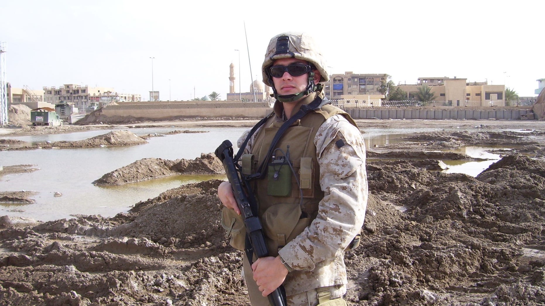 Rye Barcott during his service as a US Marine