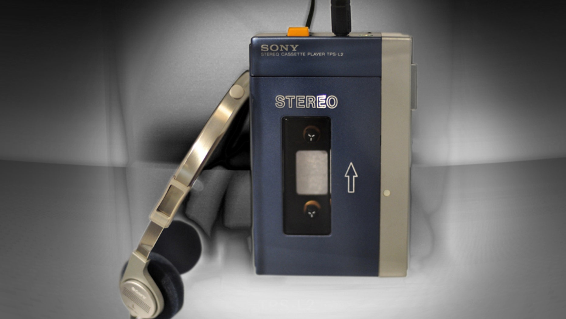 Sony Corp.'s first Walksman is shown at a special display commemorating the Walkman's 30th anniversary that opens Wednesday, July 1, 2009, at Sony Archive building in Tokyo, Japan.
