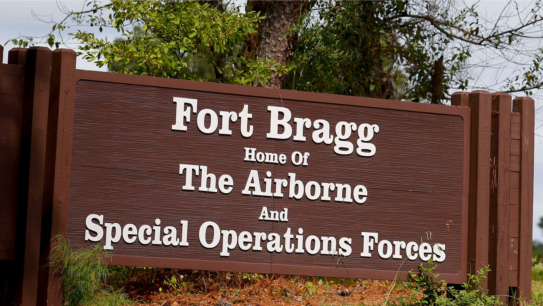 Sept. 26, 2014: A sign of Fort Bragg is seen in Fayetteville, North Carolina.