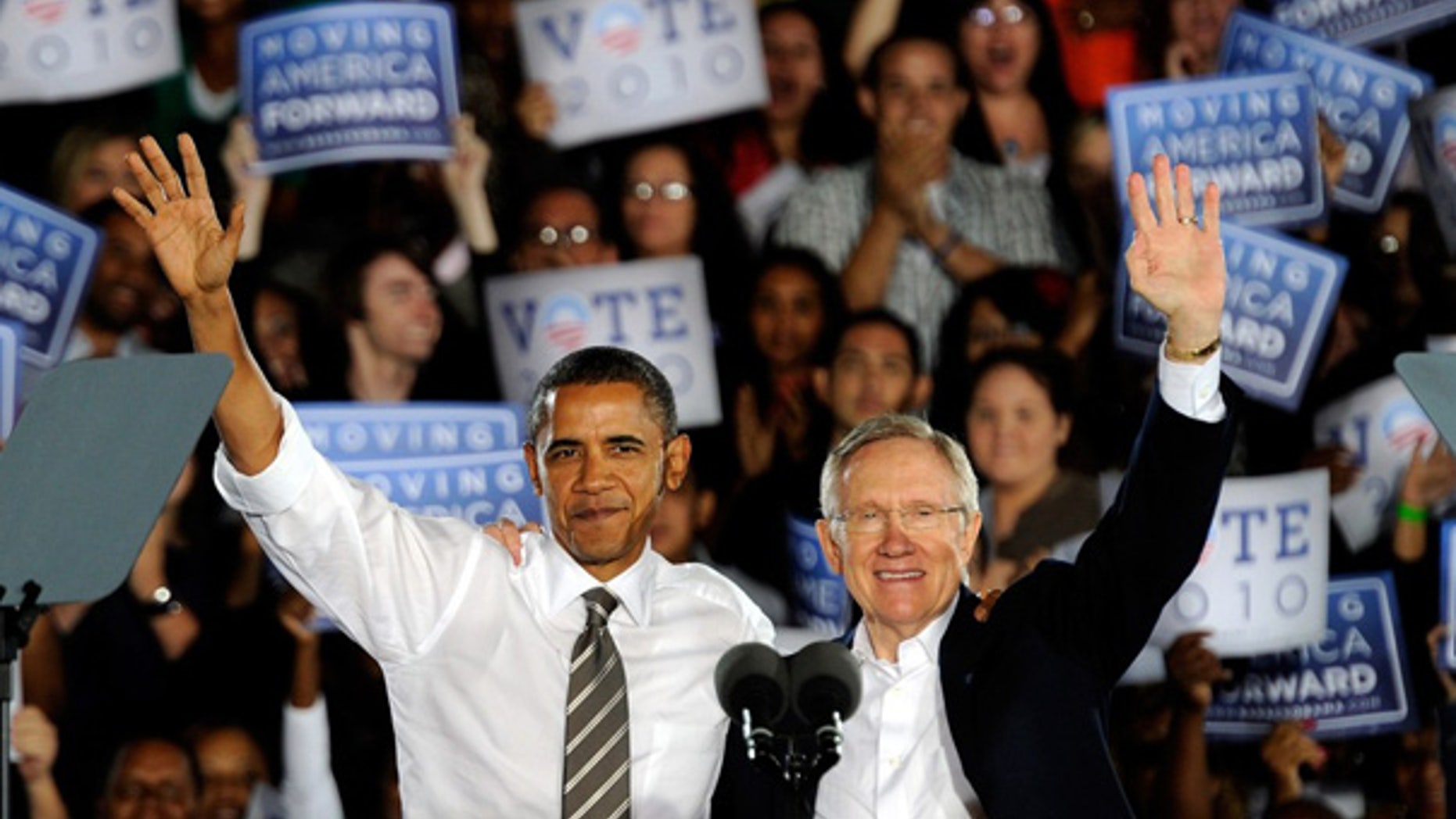 Oct. 22: President Obama campaigns with Senate Majority Leader Harry Reid in Las Vegas.